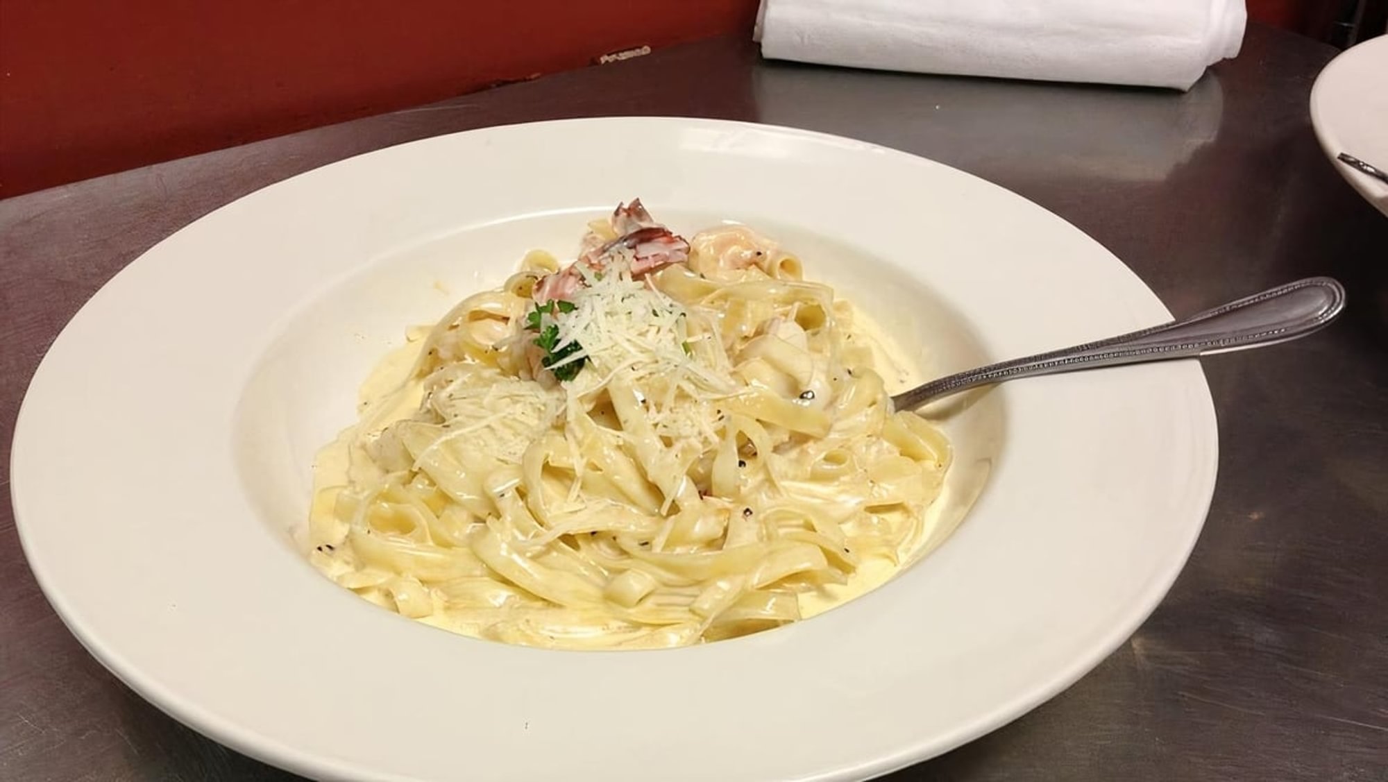 Chicken fettuccini