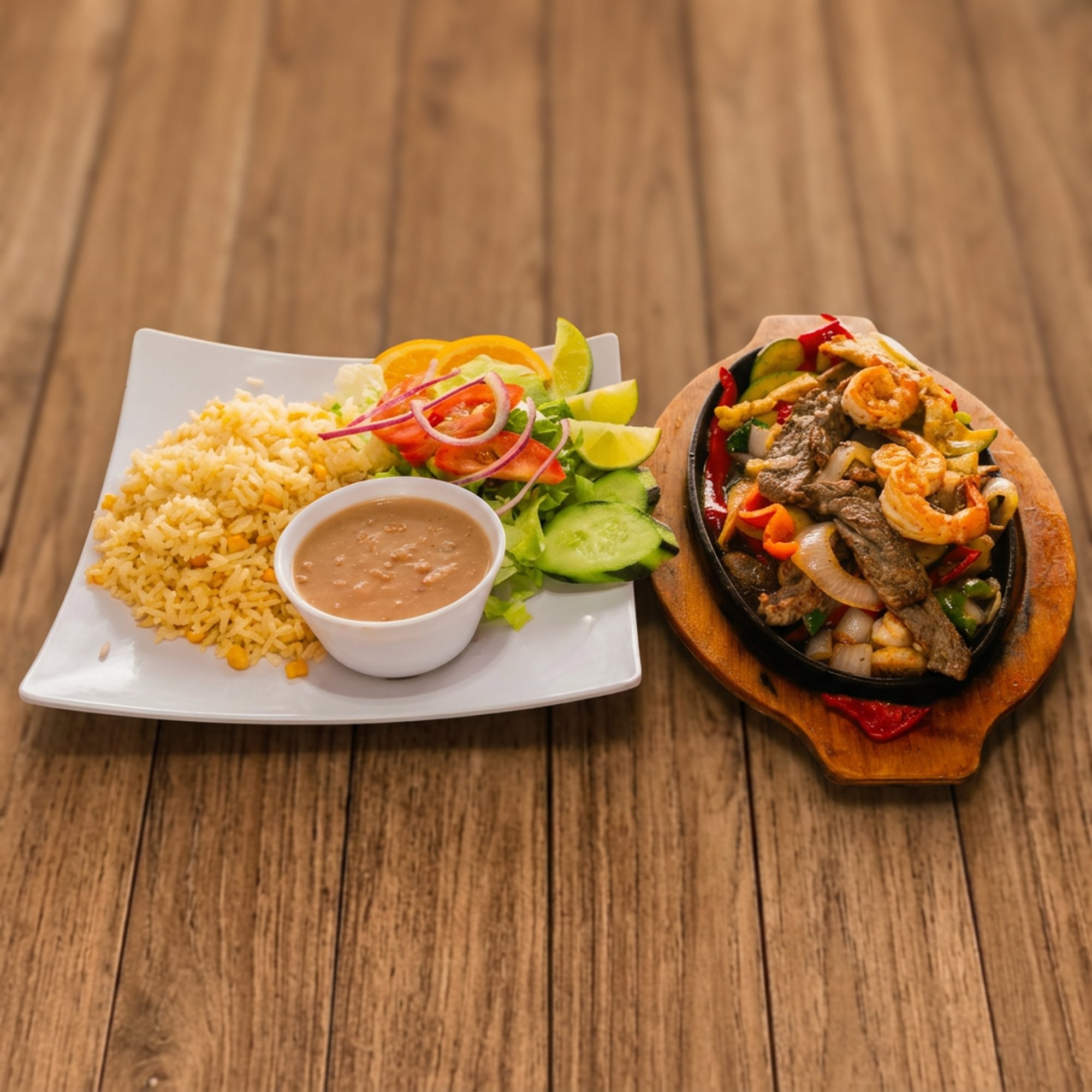 Fajitas Cielo, Mar y Tierra