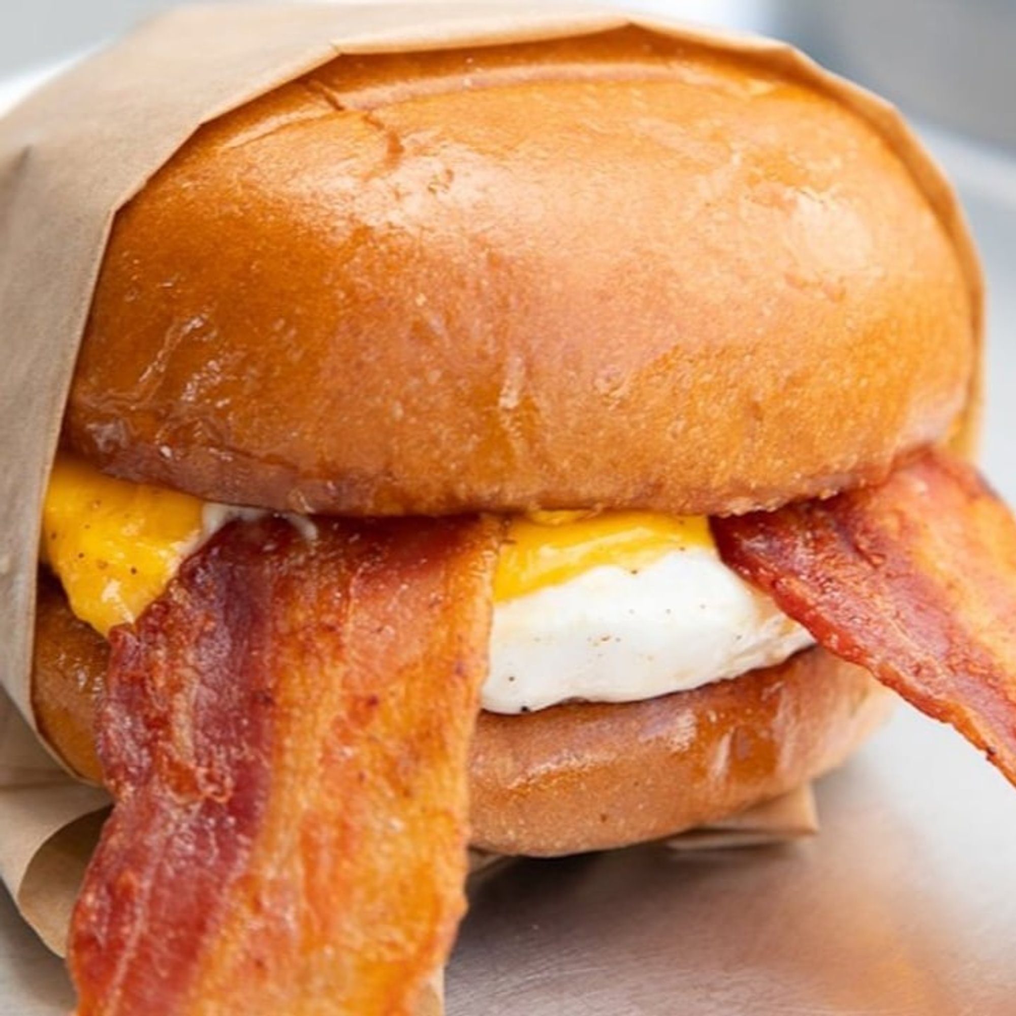 Bacon, Eggs-N-Cheez Sandwich