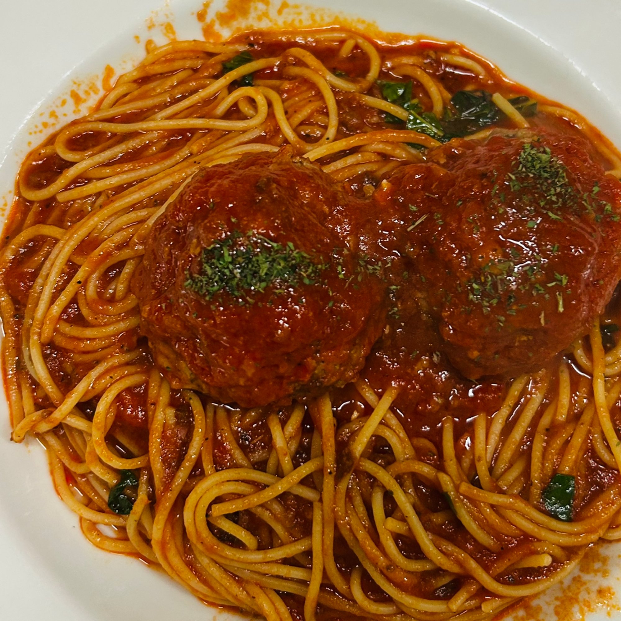 Lunch Special Spaghetti Meatballs