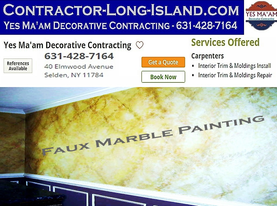 Faux Marble Painting | 631-428-7164 | Contractor Long Island