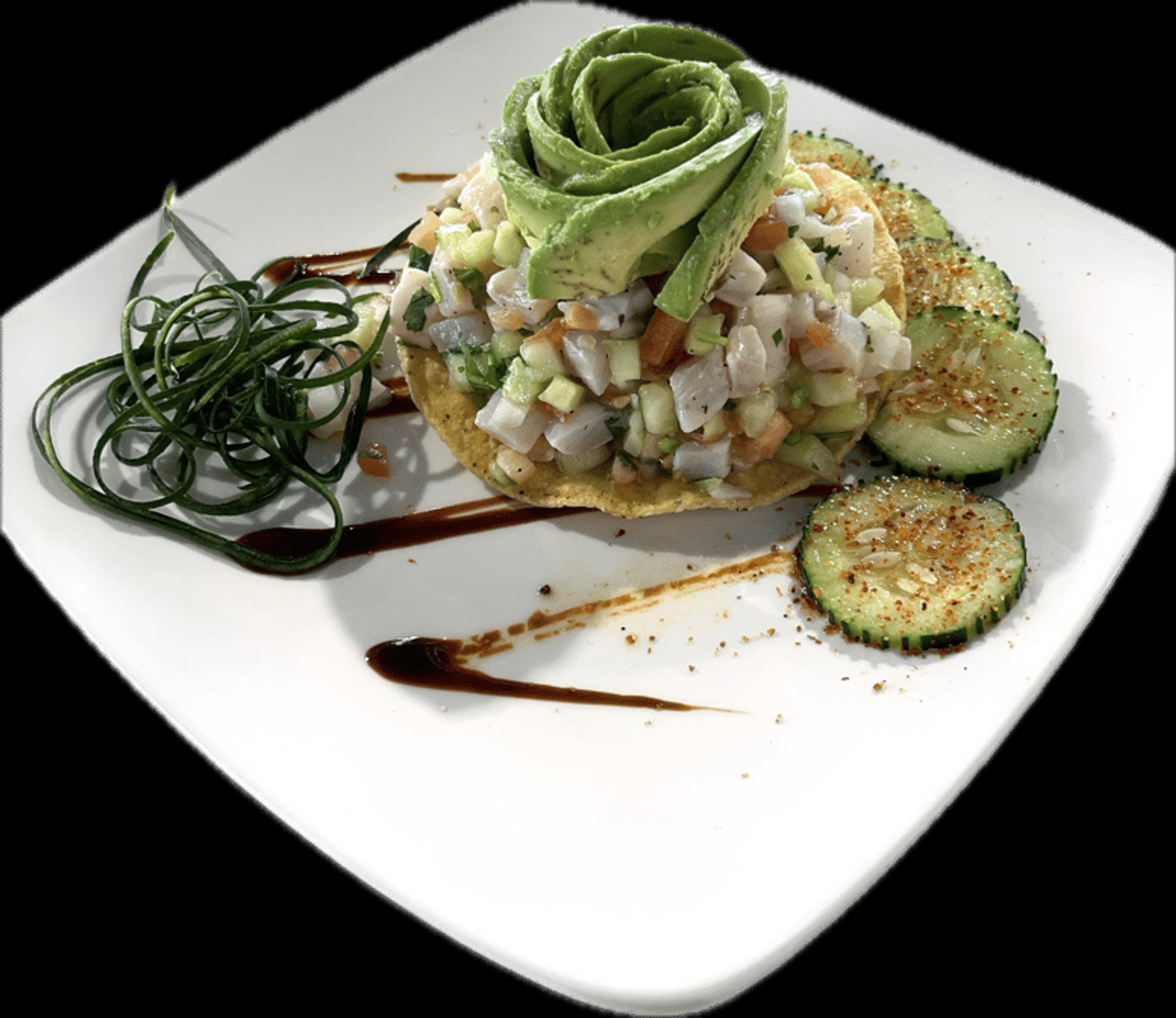 Tostada de Ceviche de Pescado / Fish Ceviche Tostada
