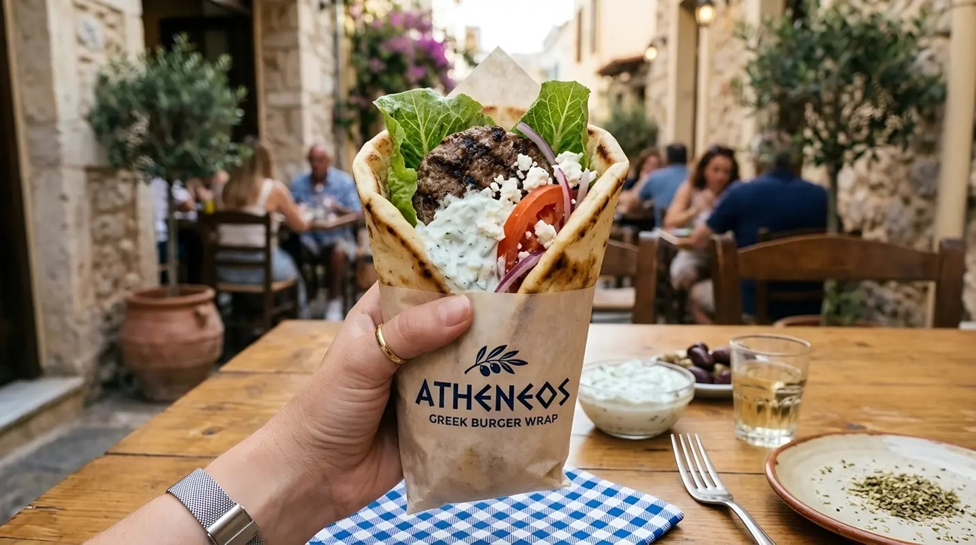 GREEK PITA BURGER sw