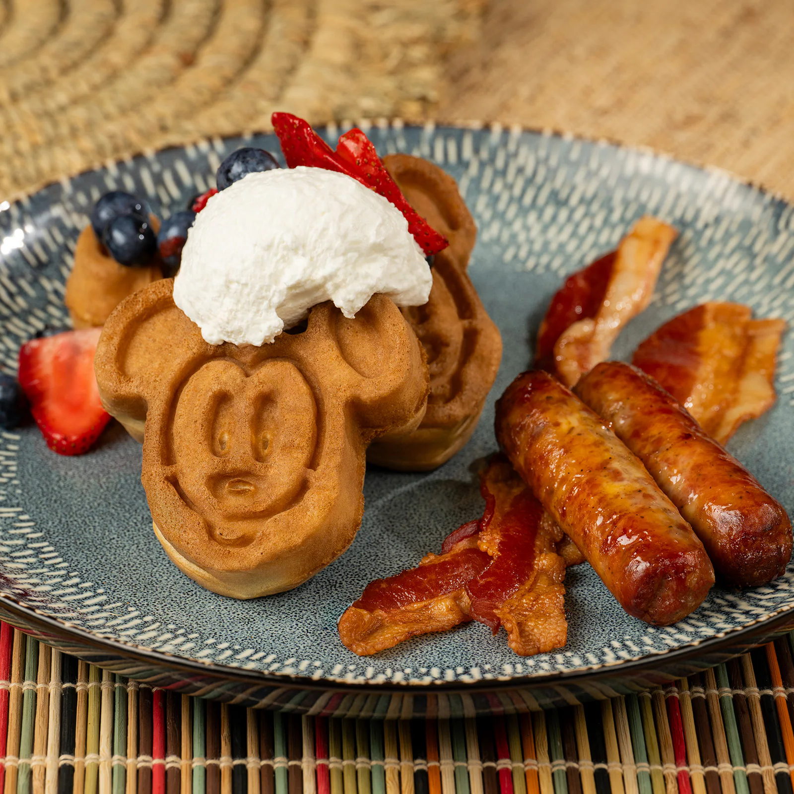 Mickey-shaped Waffles