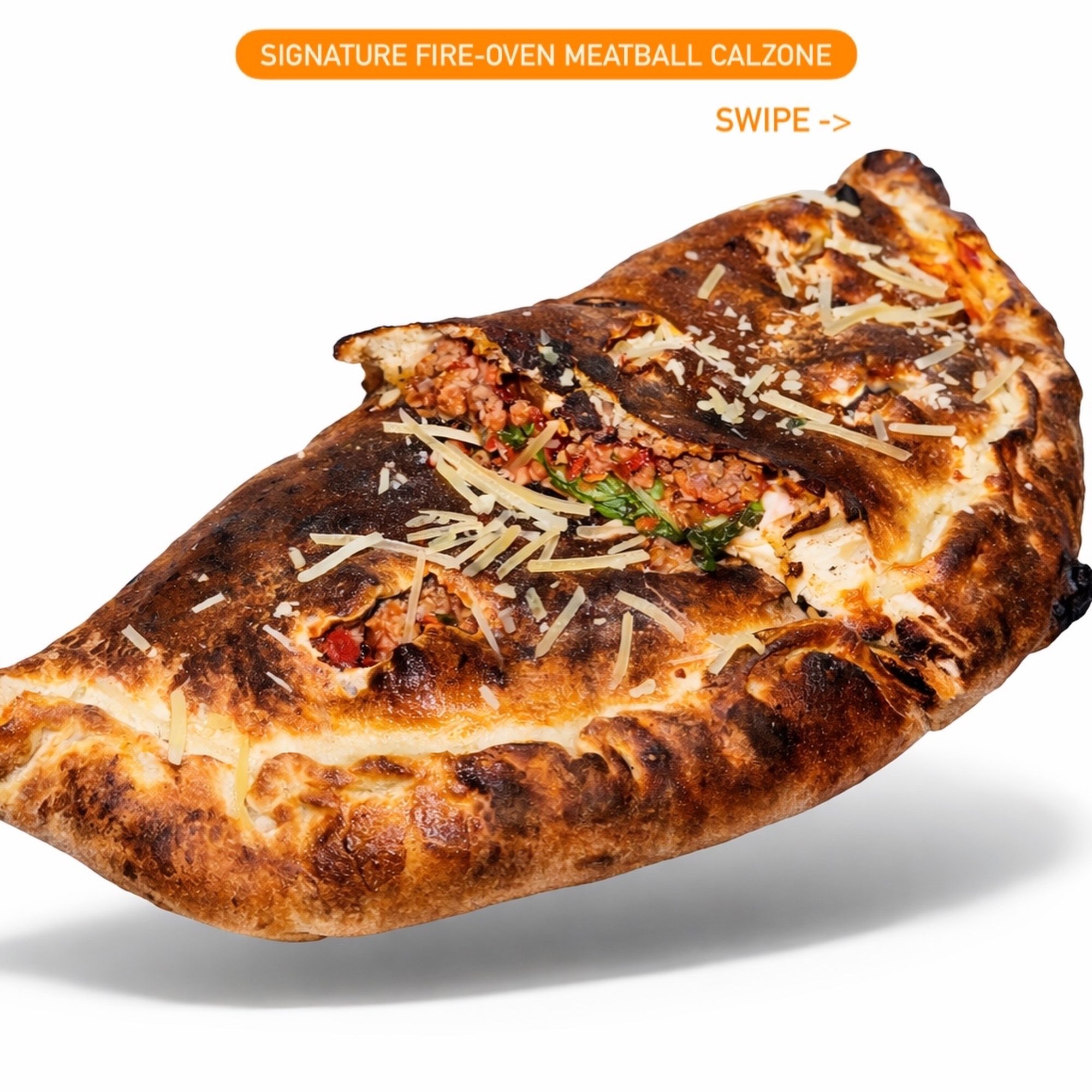 Meatball calzone