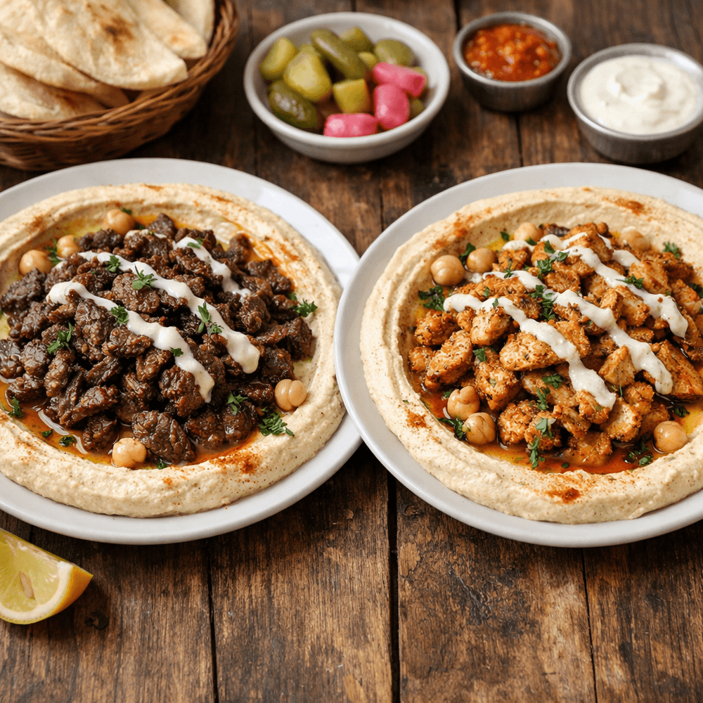 Hummus with Shawarma