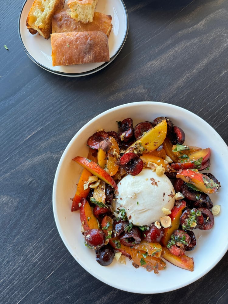 CHERRIES + BURRATA