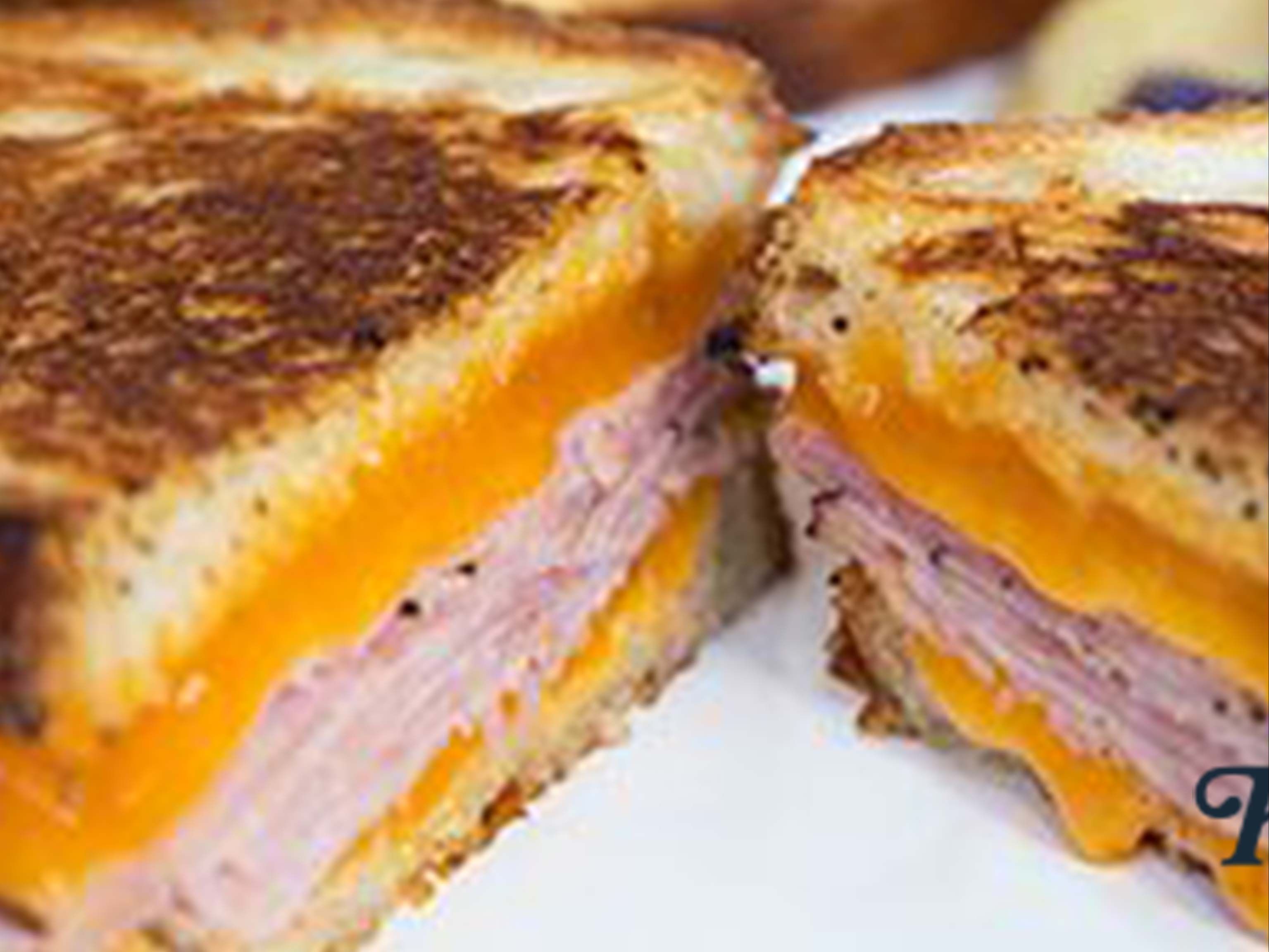 Honey Mustard Ham and Grilled Cheese Sandwich