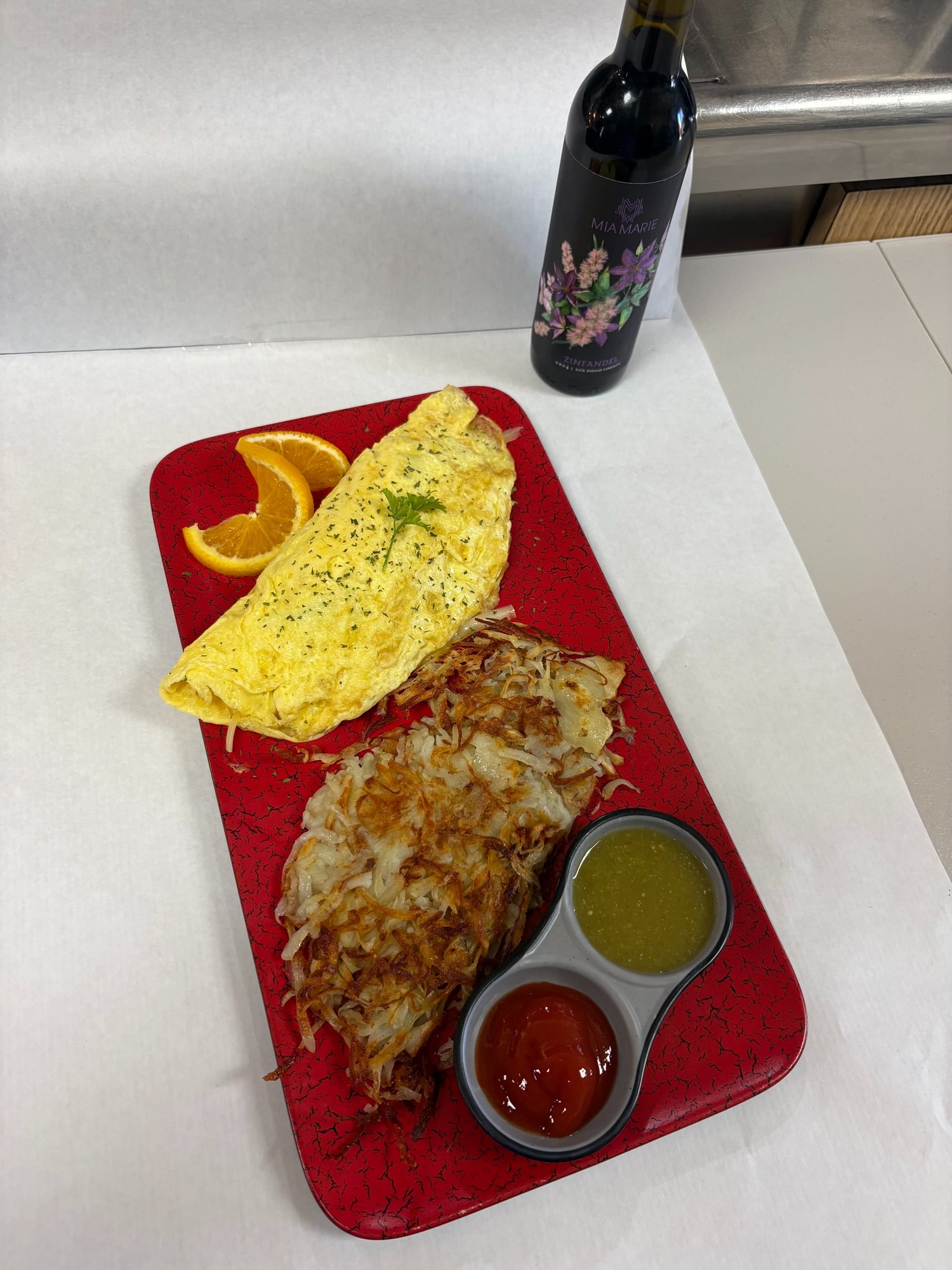 Omelette - Fromage & Champignon à la Carte