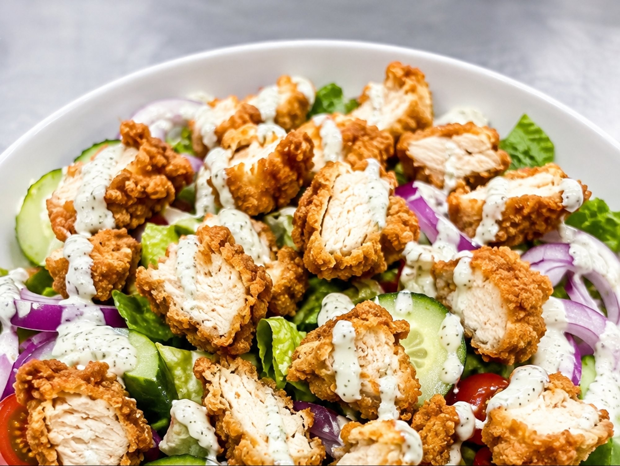 Fried Chicken House Salad