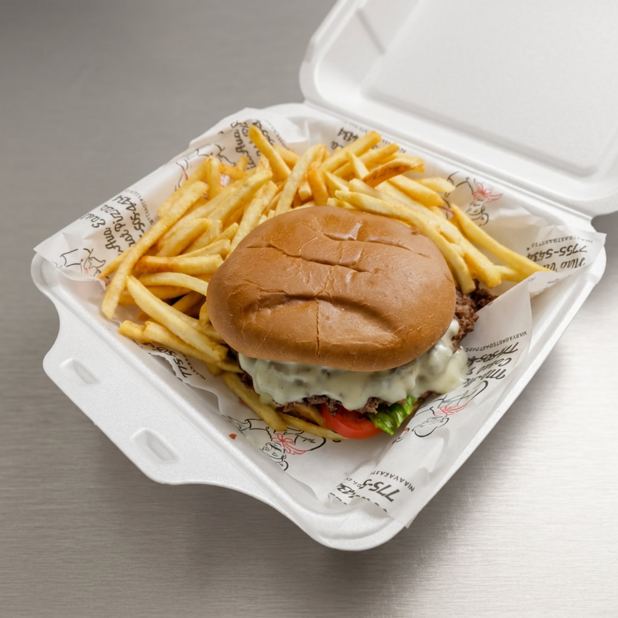 The Double Big Back Burger And Fries
