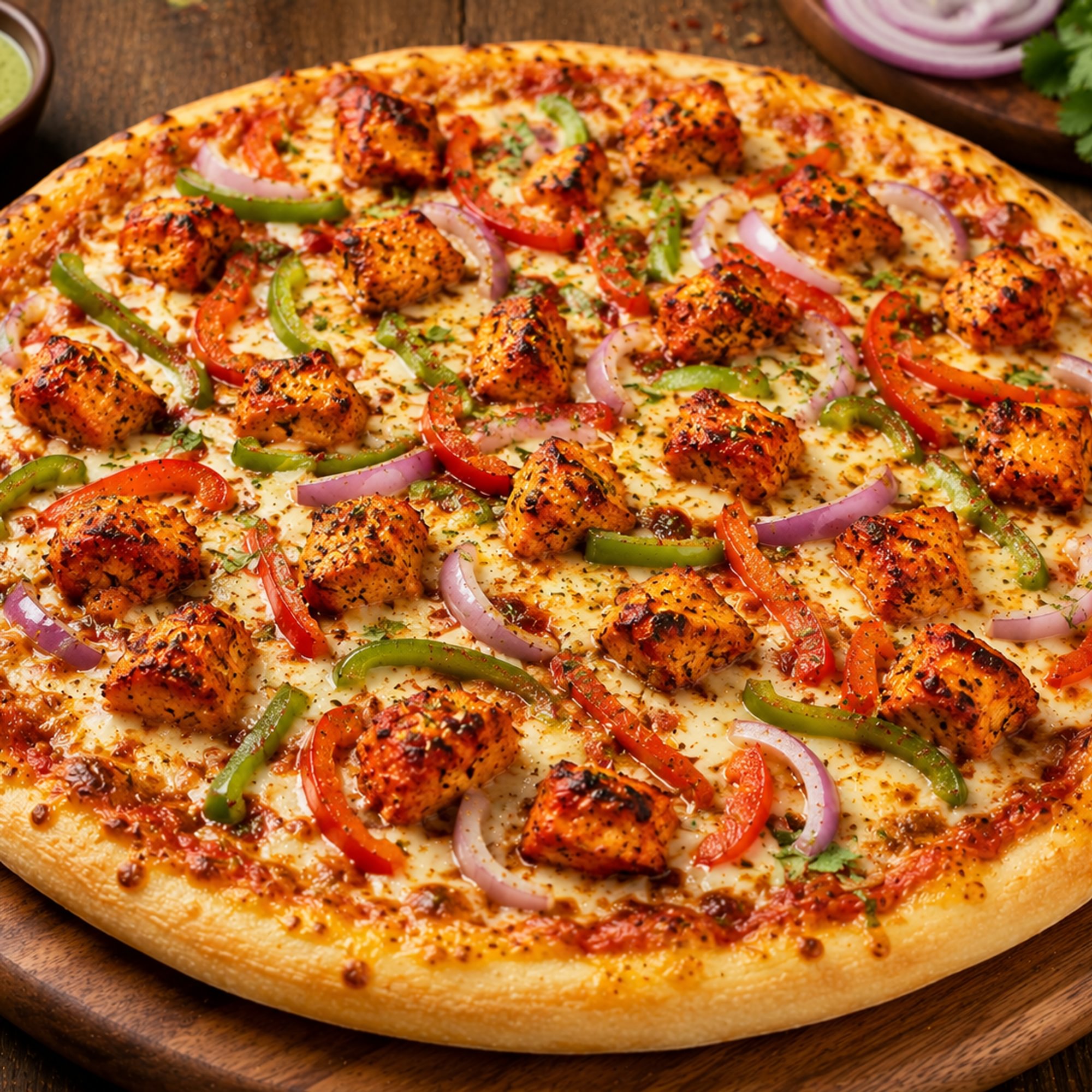 Chicken Tika Pizza