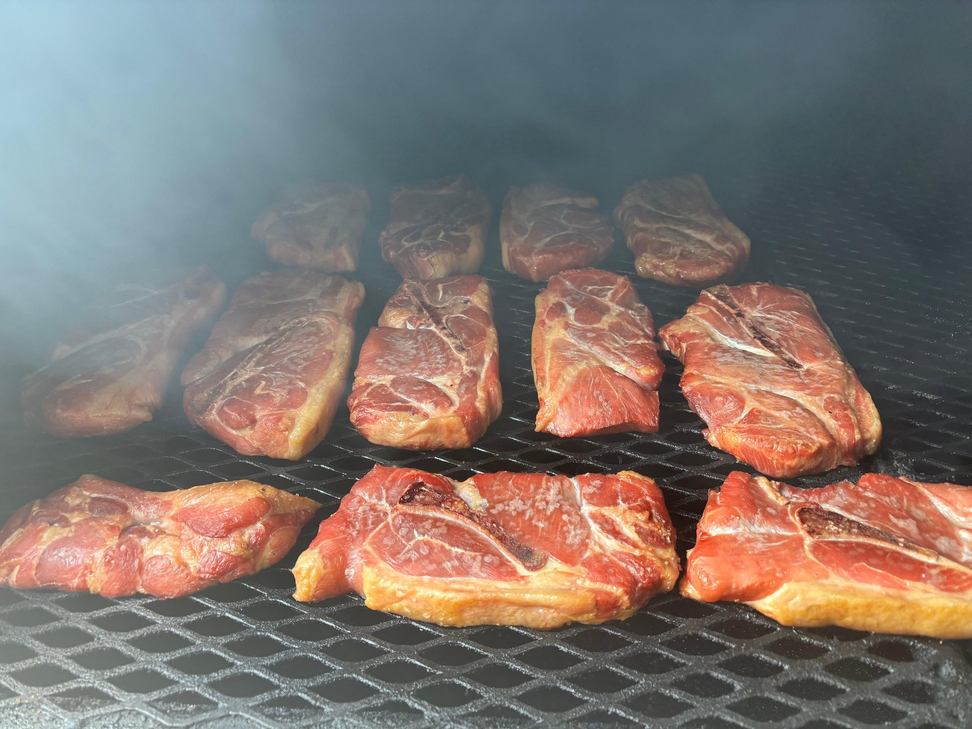 Smoked Pork Steak Plate
