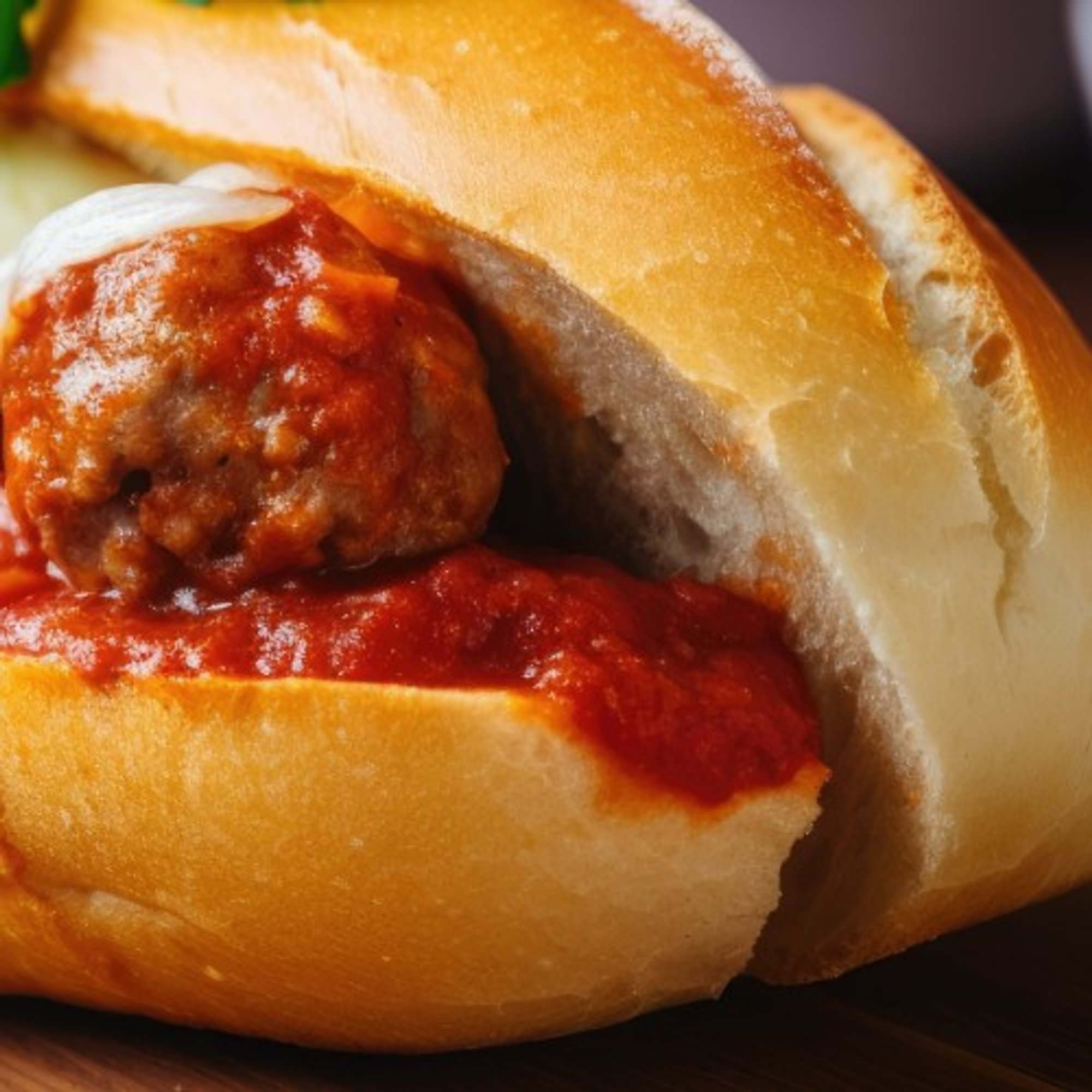 Meatball Parmesan Sandwich