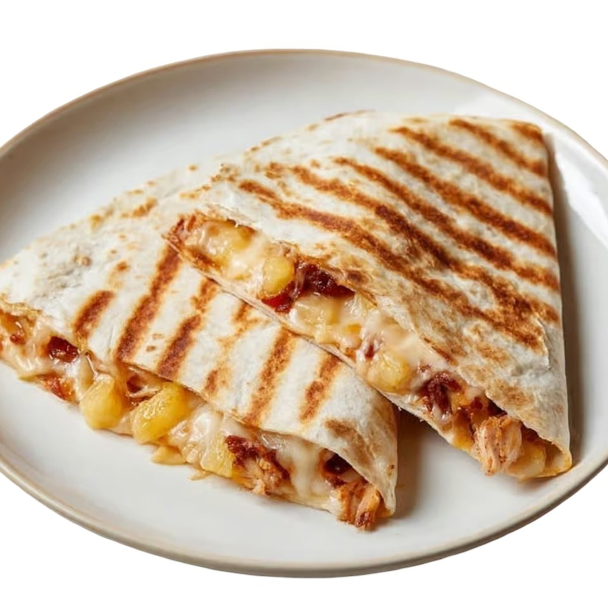 Grilled Quesadilla With Marinated Pork
