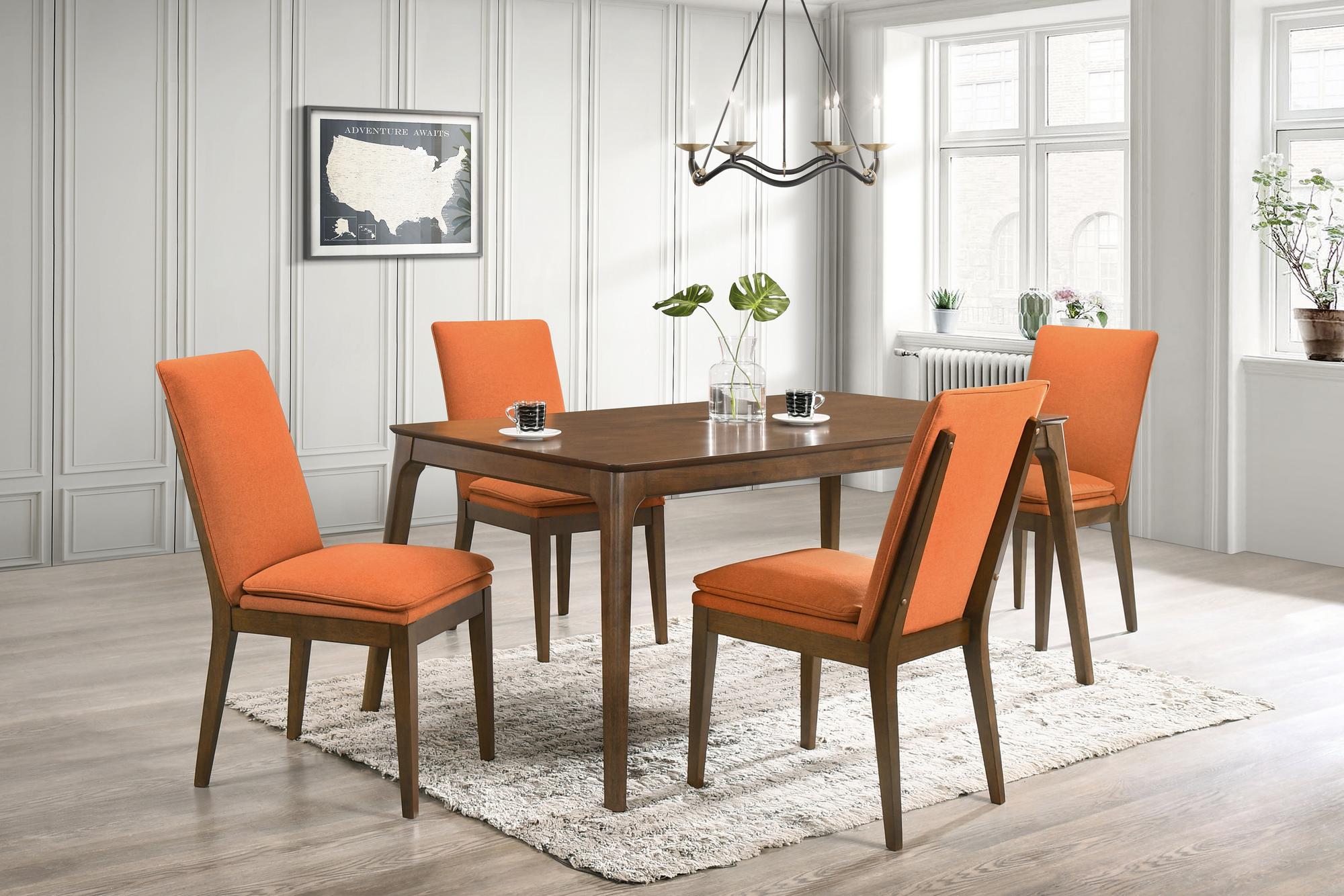 5-Piece Maggie Dining Set - Orange