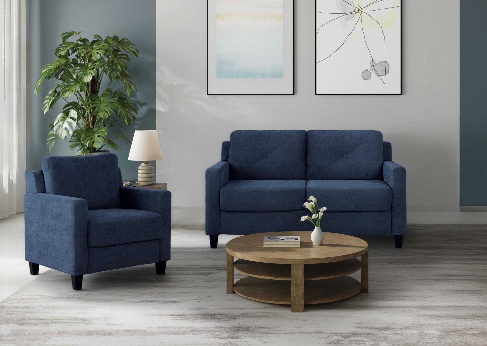 Horatio Loveseat & Chair - Navy