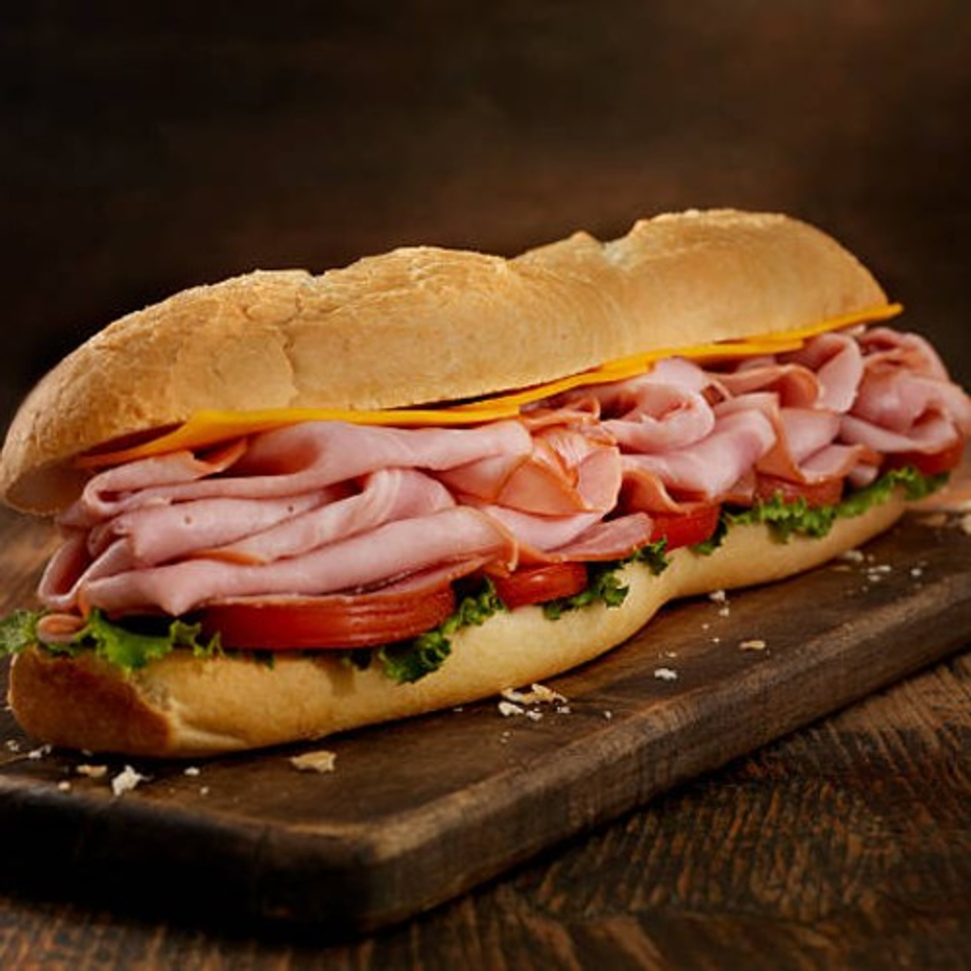 Large Ham Sub W Fries