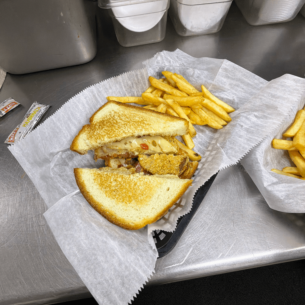 Fred Green Tomato Grilled Cheese
