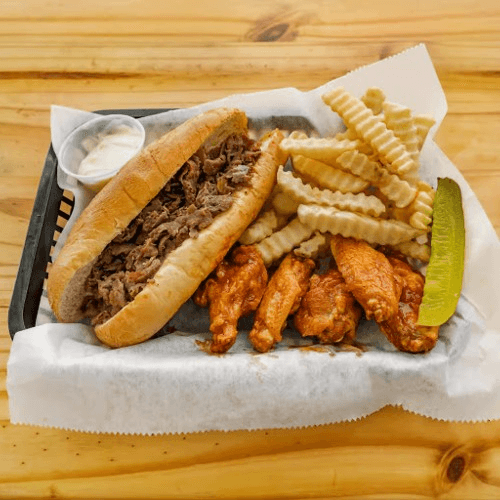 Chicken Wings Philly Combo