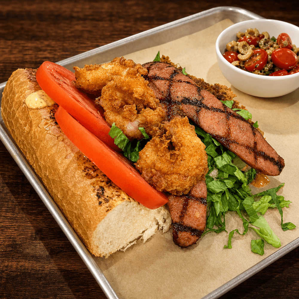Sausage & Shrimp Po'Boy