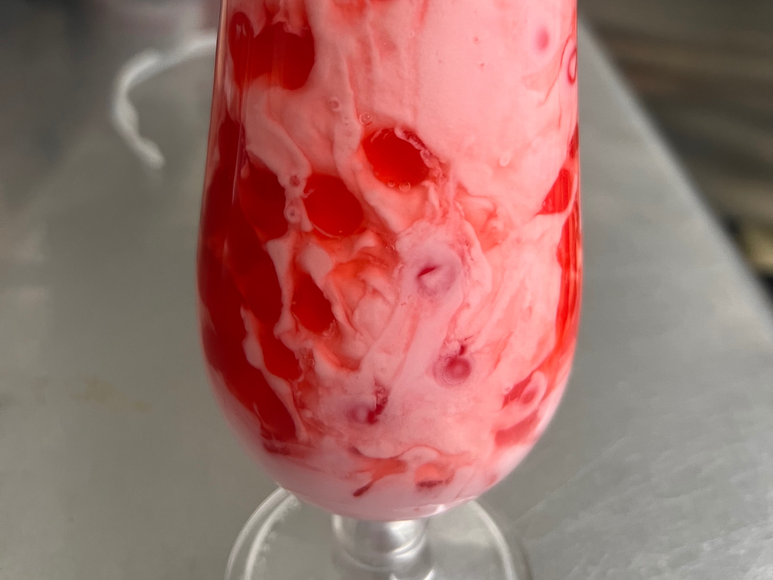 Strawberry Boba Lassi