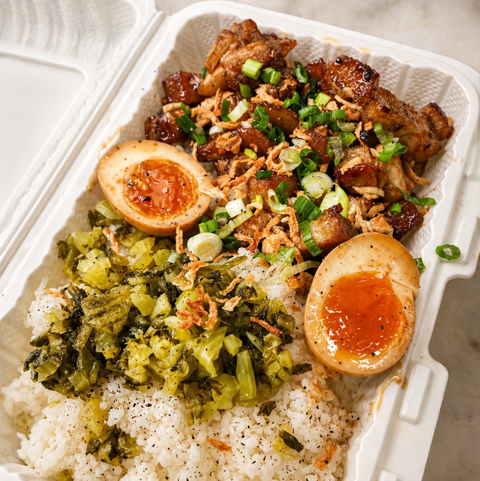 Taiwanese Braised Pork Belly (Lu Rou Fan)