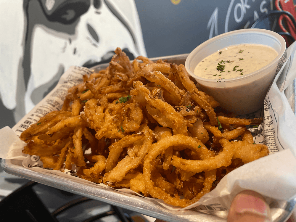 Onion Strings with Ranch