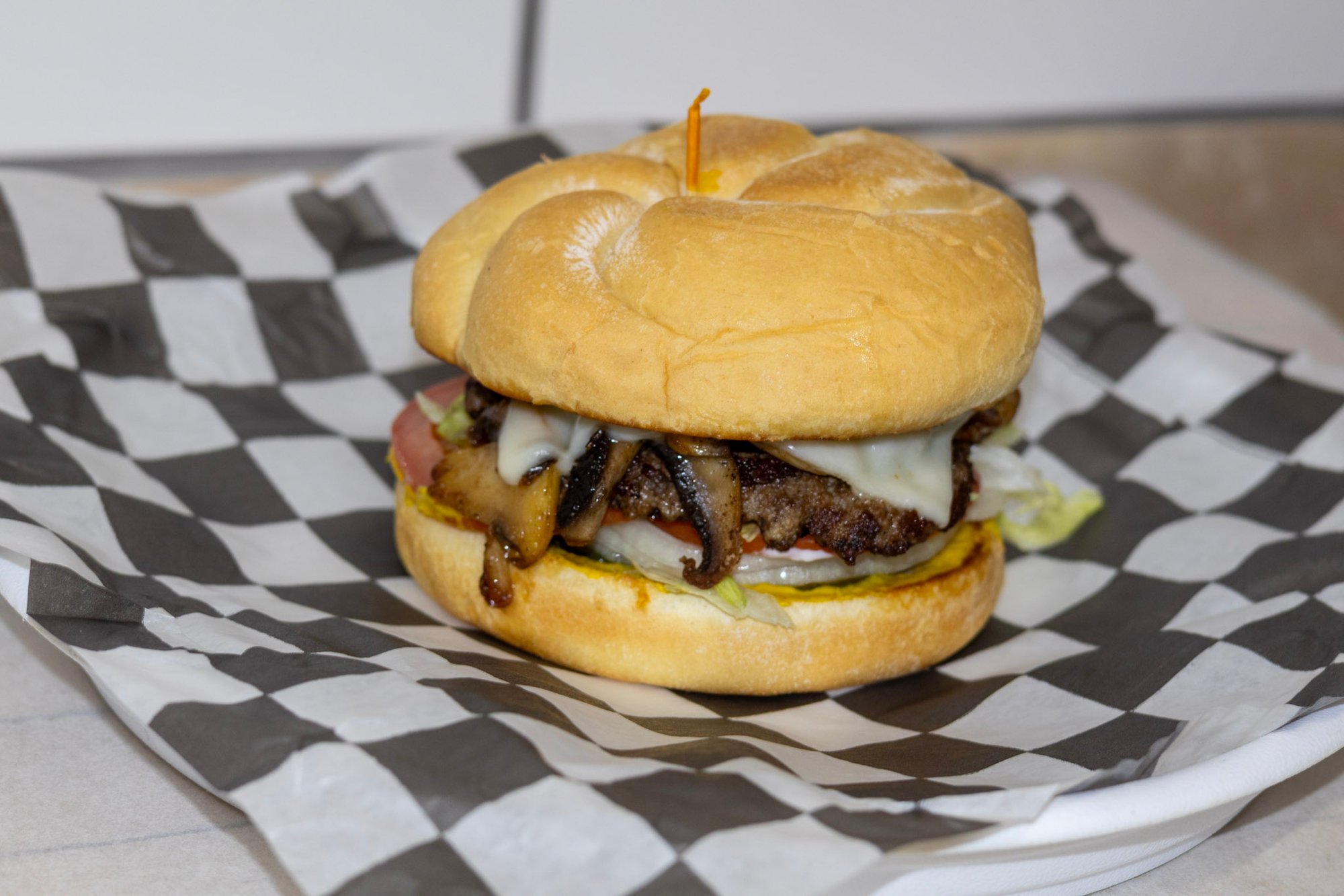 Mushroom Swiss Burger