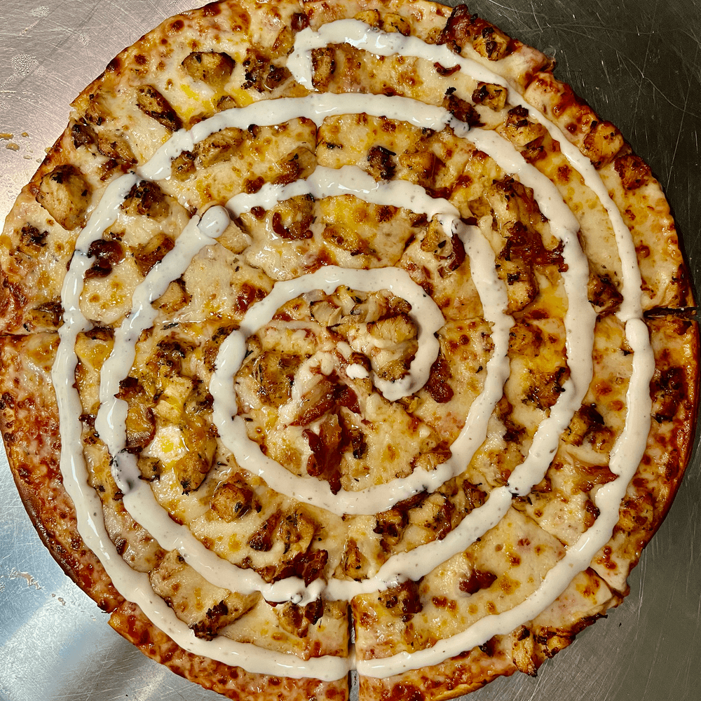 Chicken Bacon Ranch Pizza