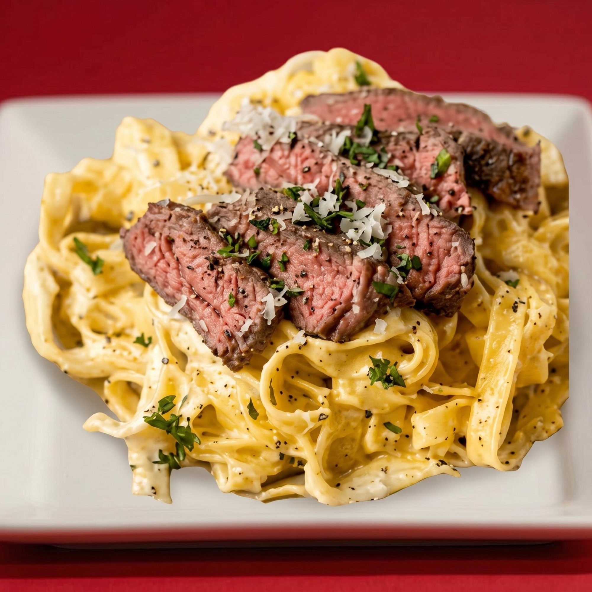Steak & Chicken Alfredo