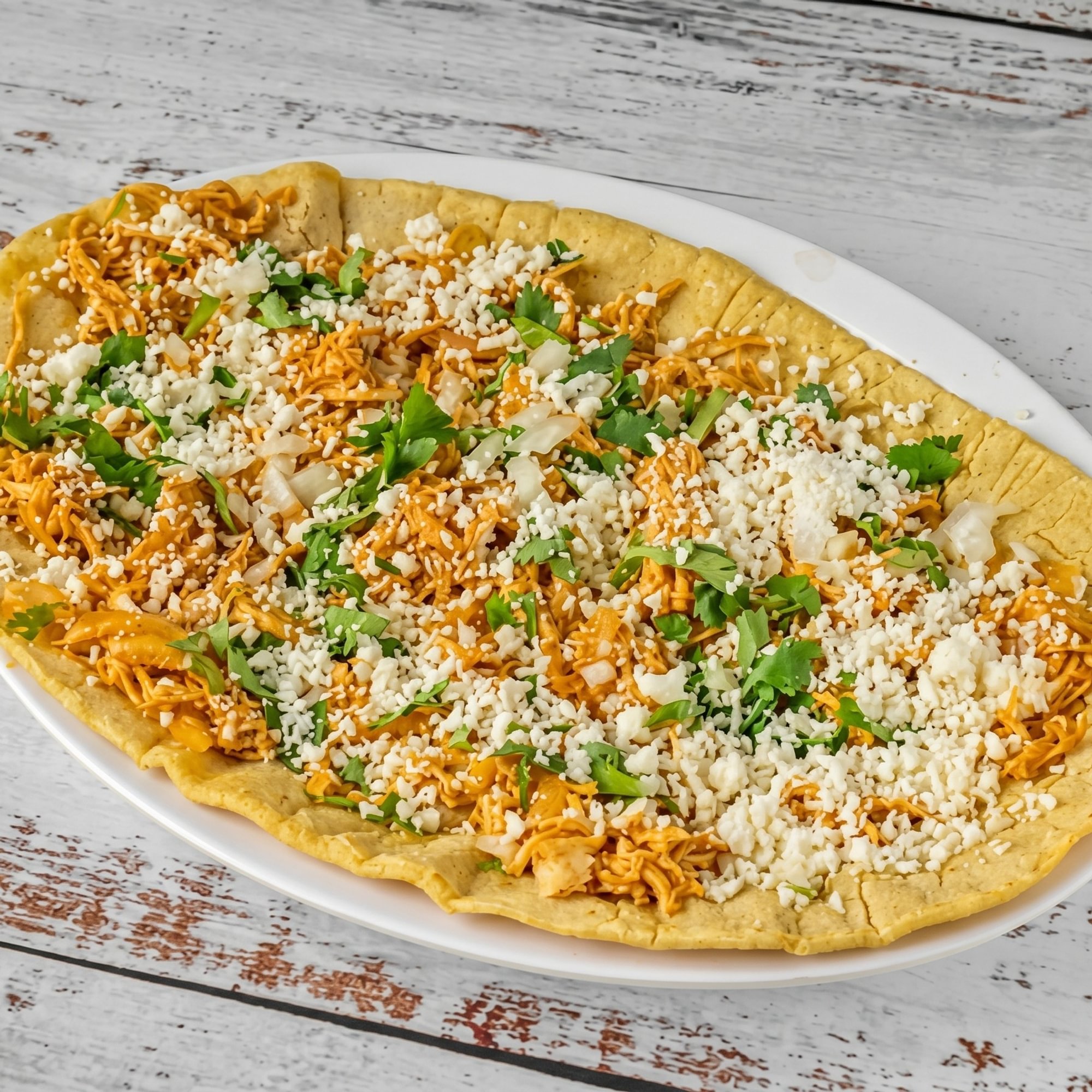 Huarache con Un Guiso