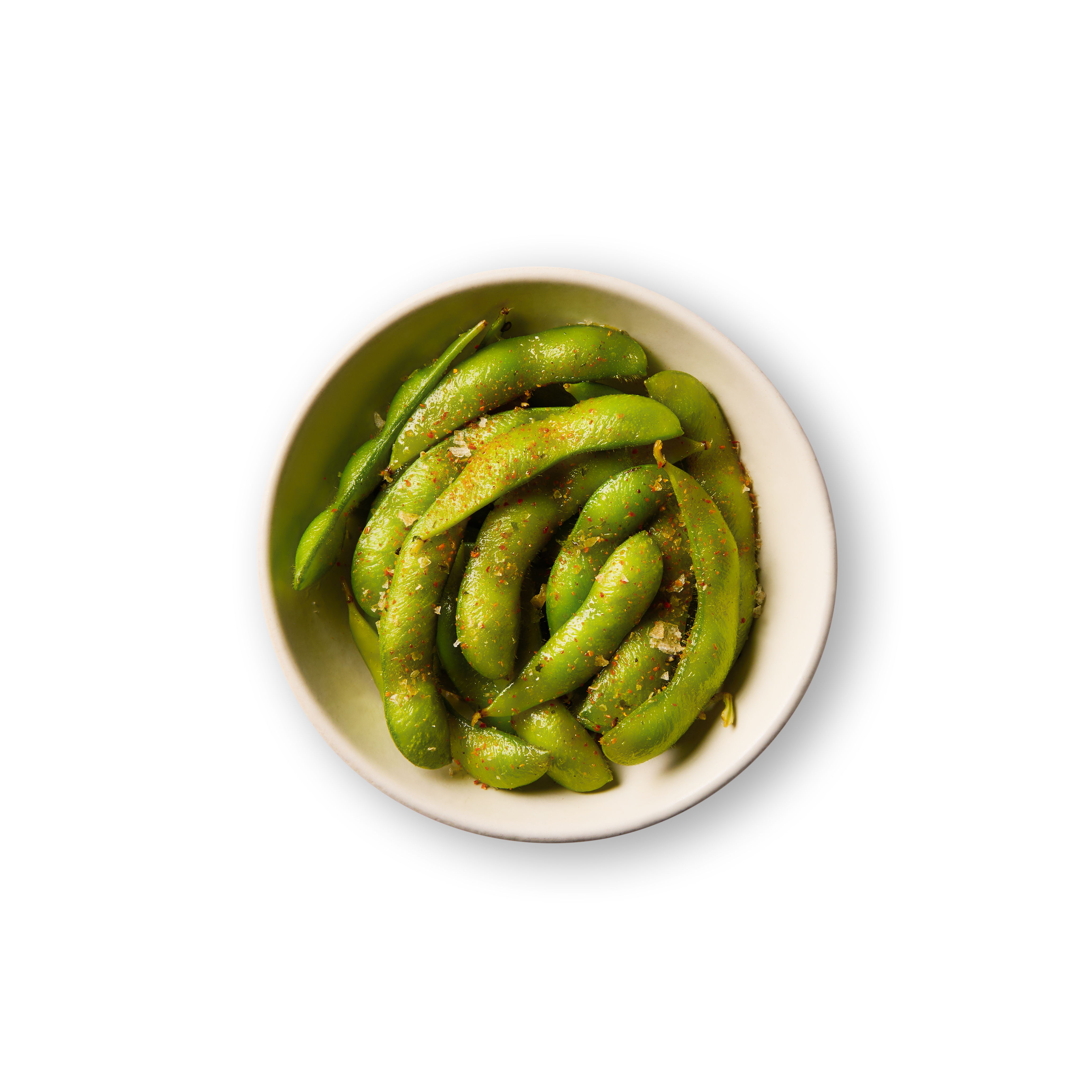 Edamame candy, tossed in lemon  butter and chilli salt