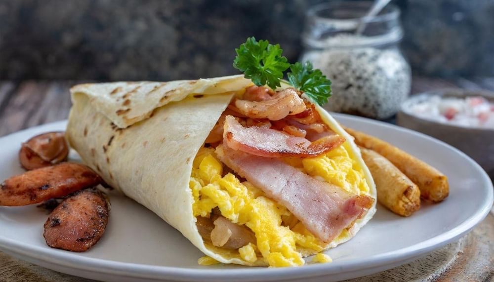 Meat Lover's Breakfast Burrito