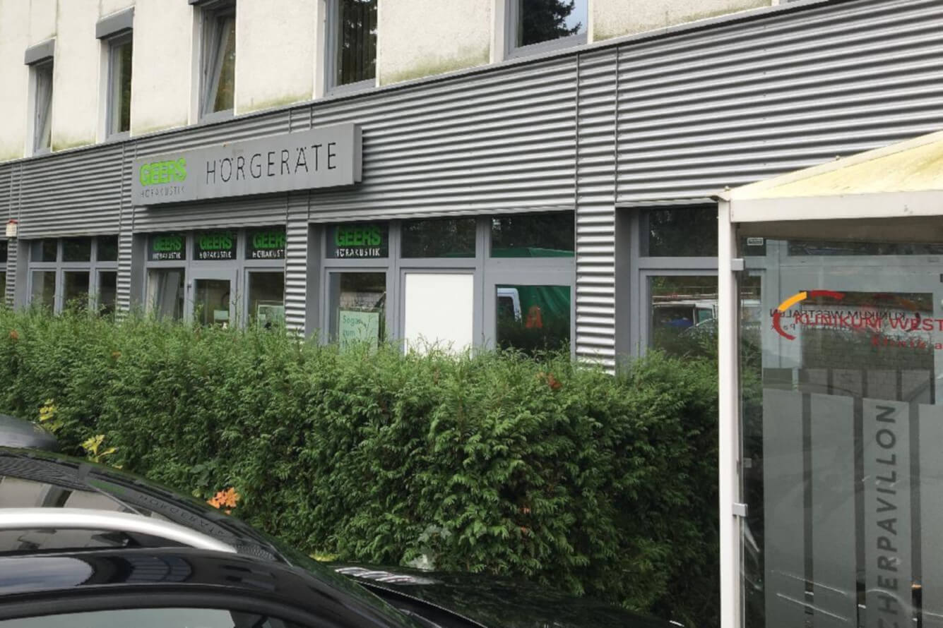 Außenaufnahme vom GEERS Fachgeschäft