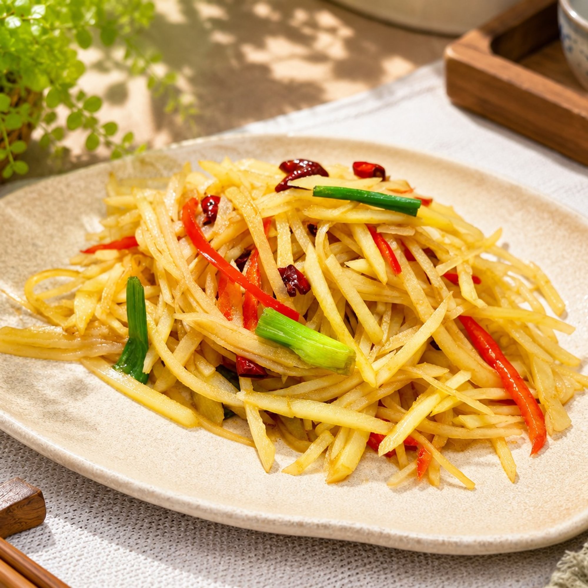 Hot & Sour Shredded Potato / 酸辣土豆丝