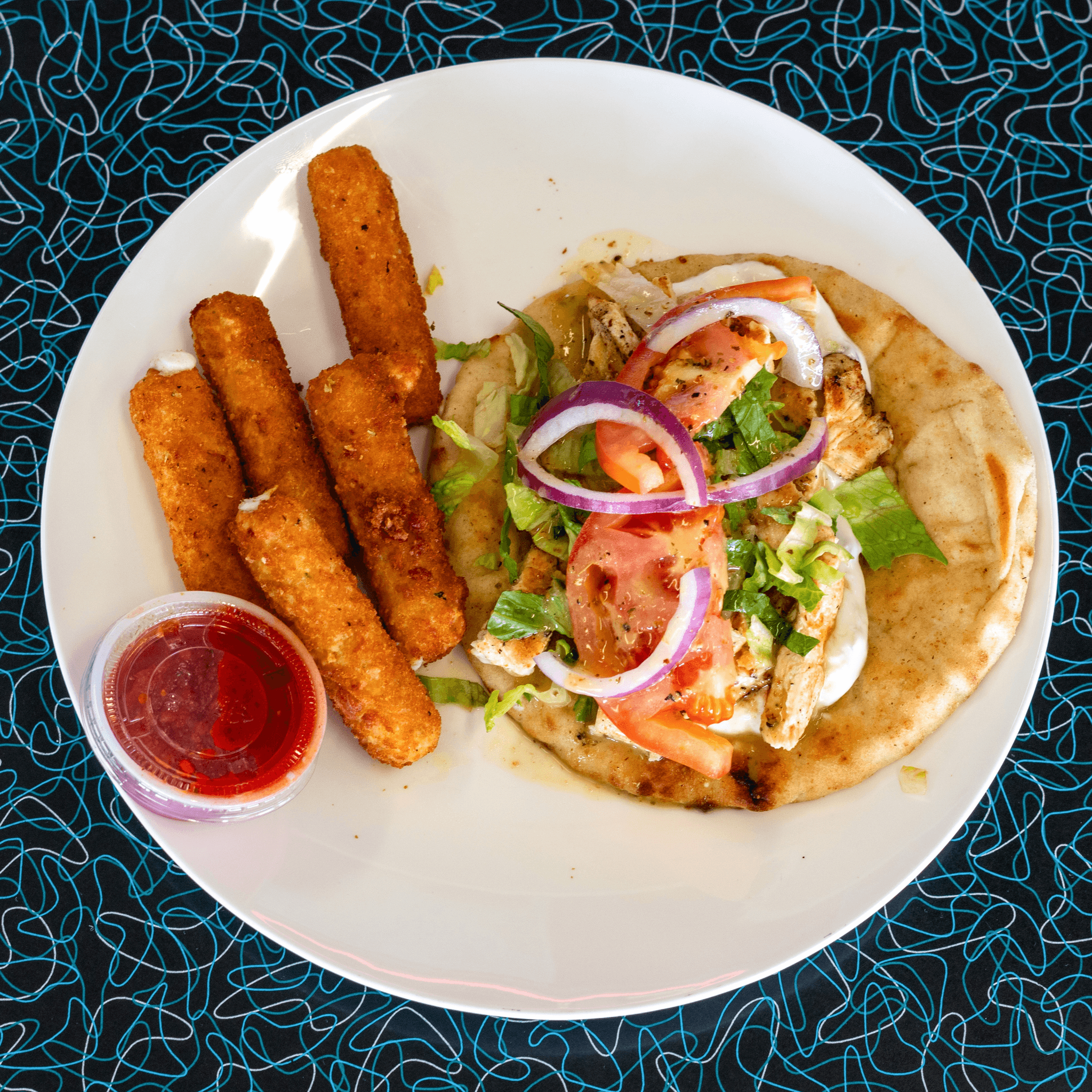 Greek Chicken Pita Sandwich