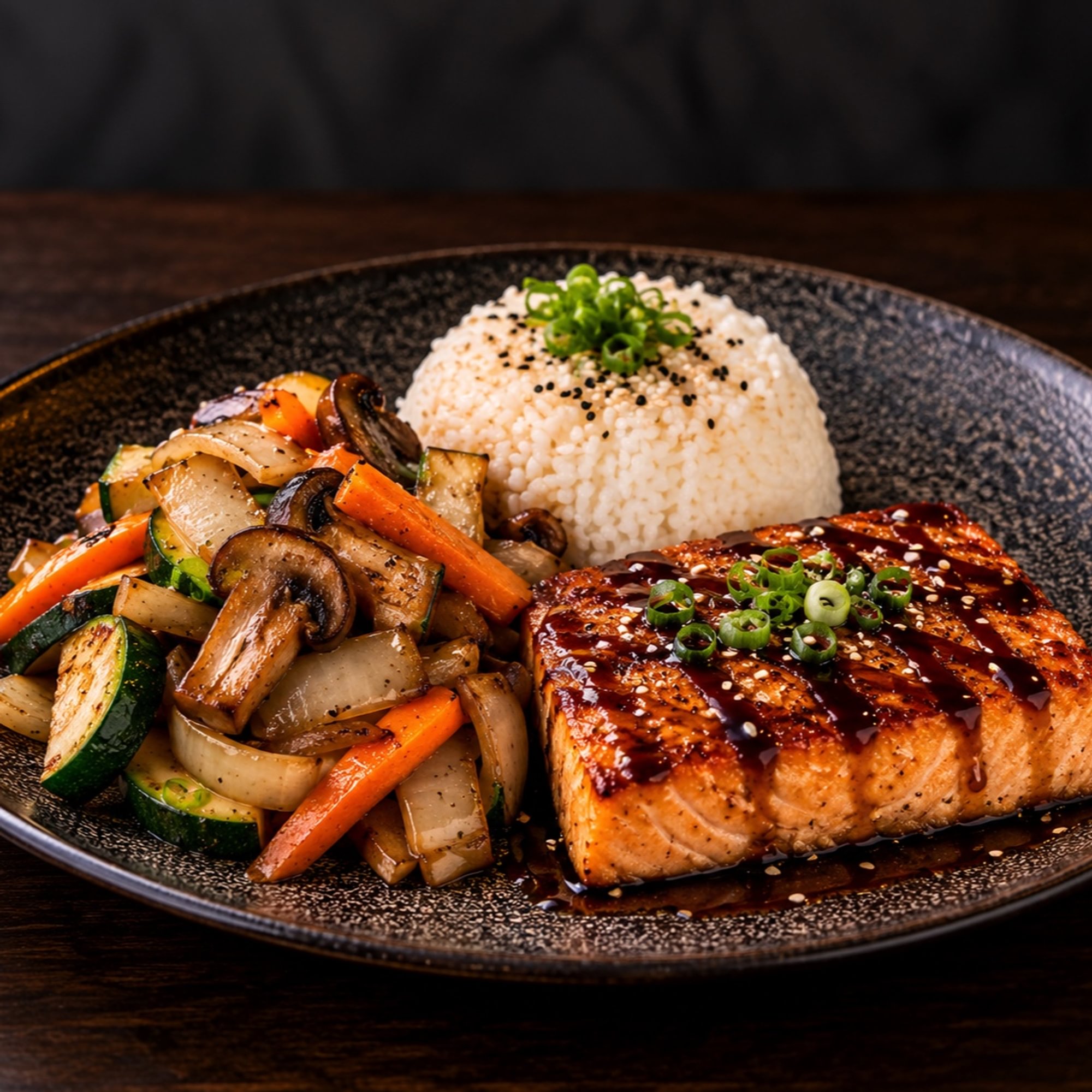 Salmon Teriyaki Lunch