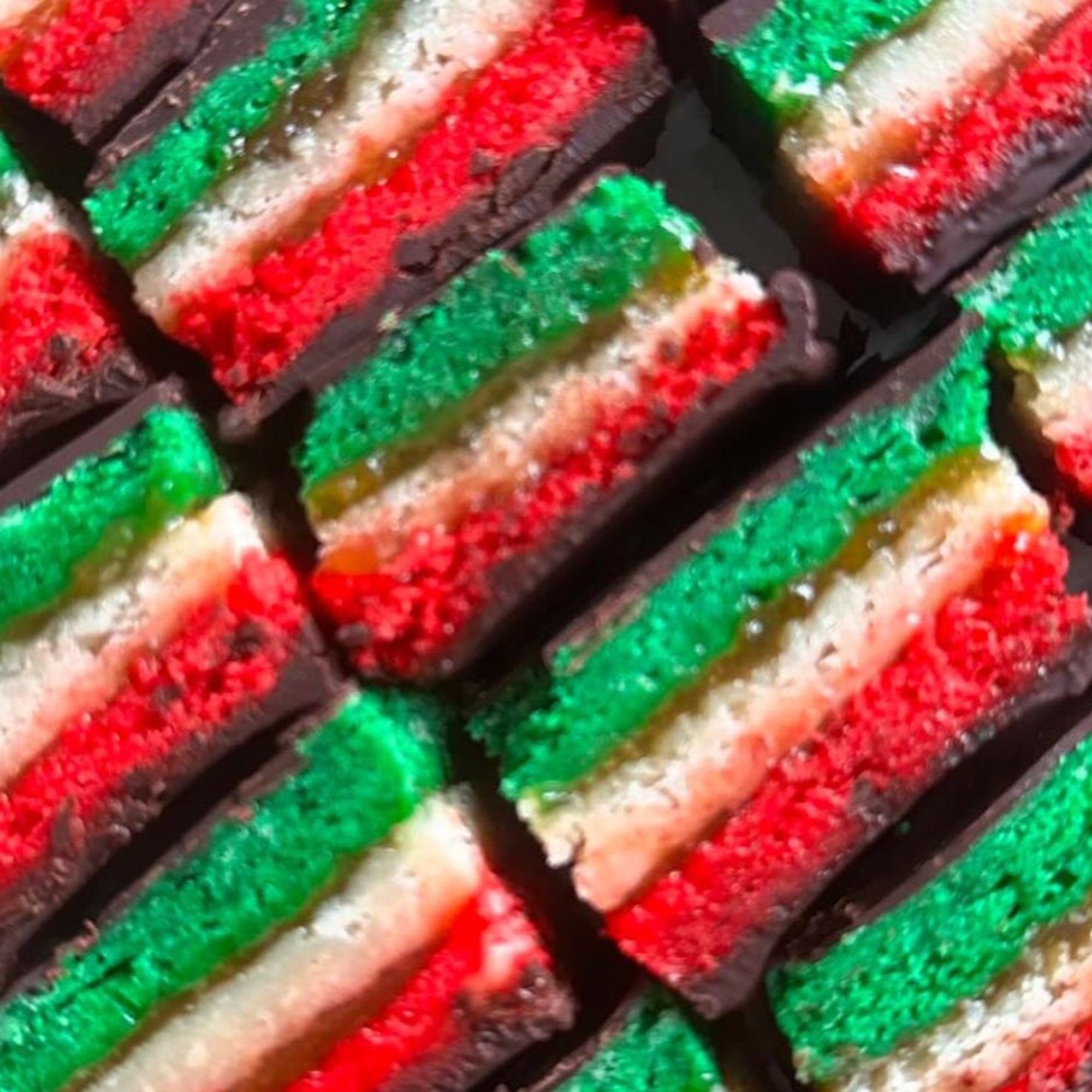 Vegan Italian Rainbow Cookies