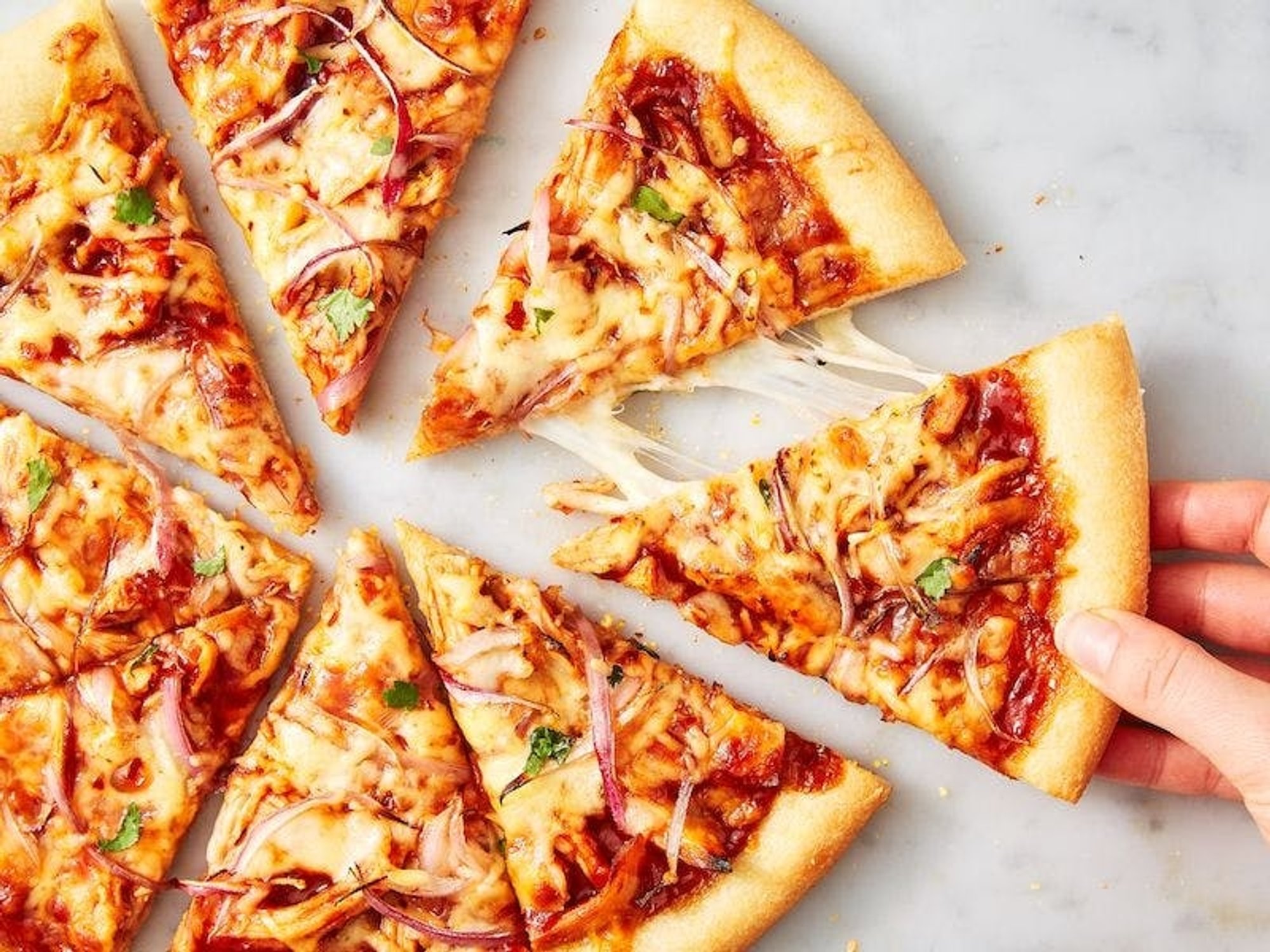 Spicy BBQ Crispy Chicken Pizza
