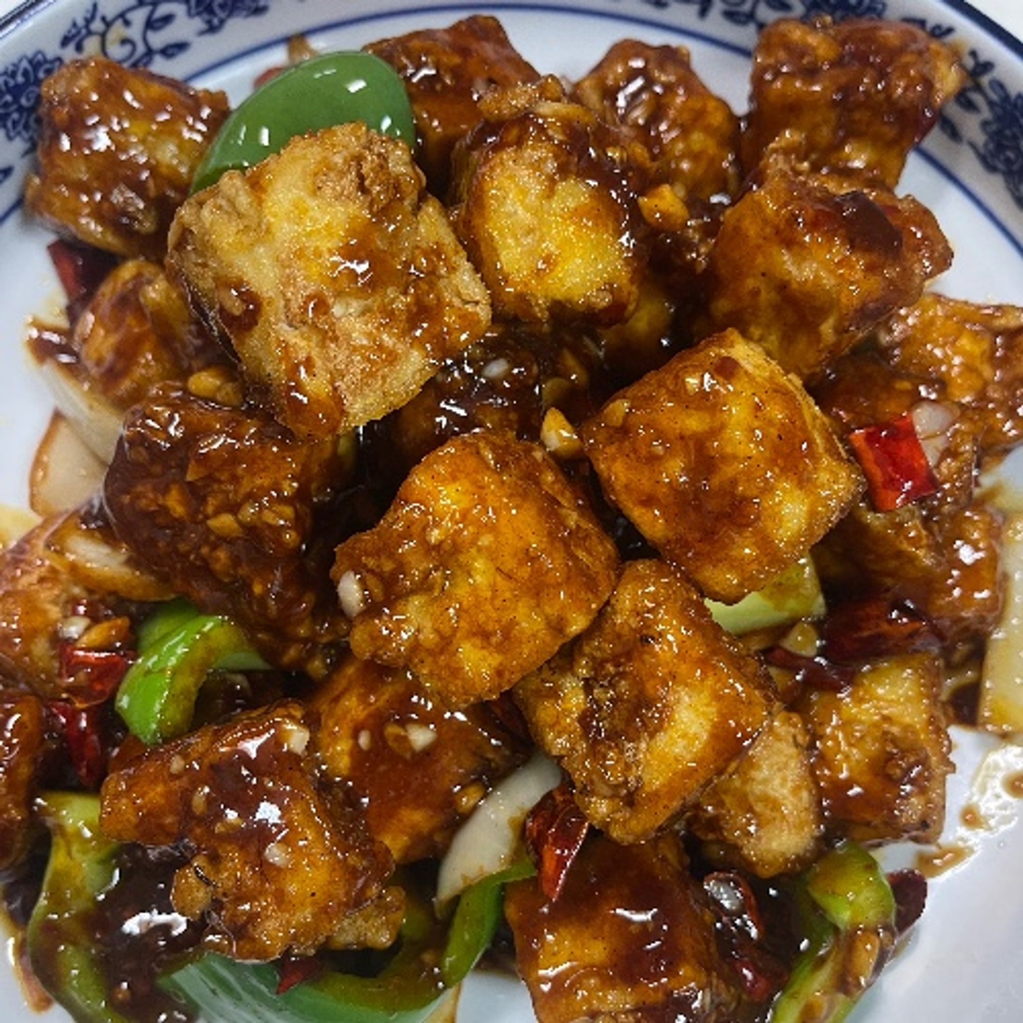 孜然豆腐 Cumin Fried Tofu