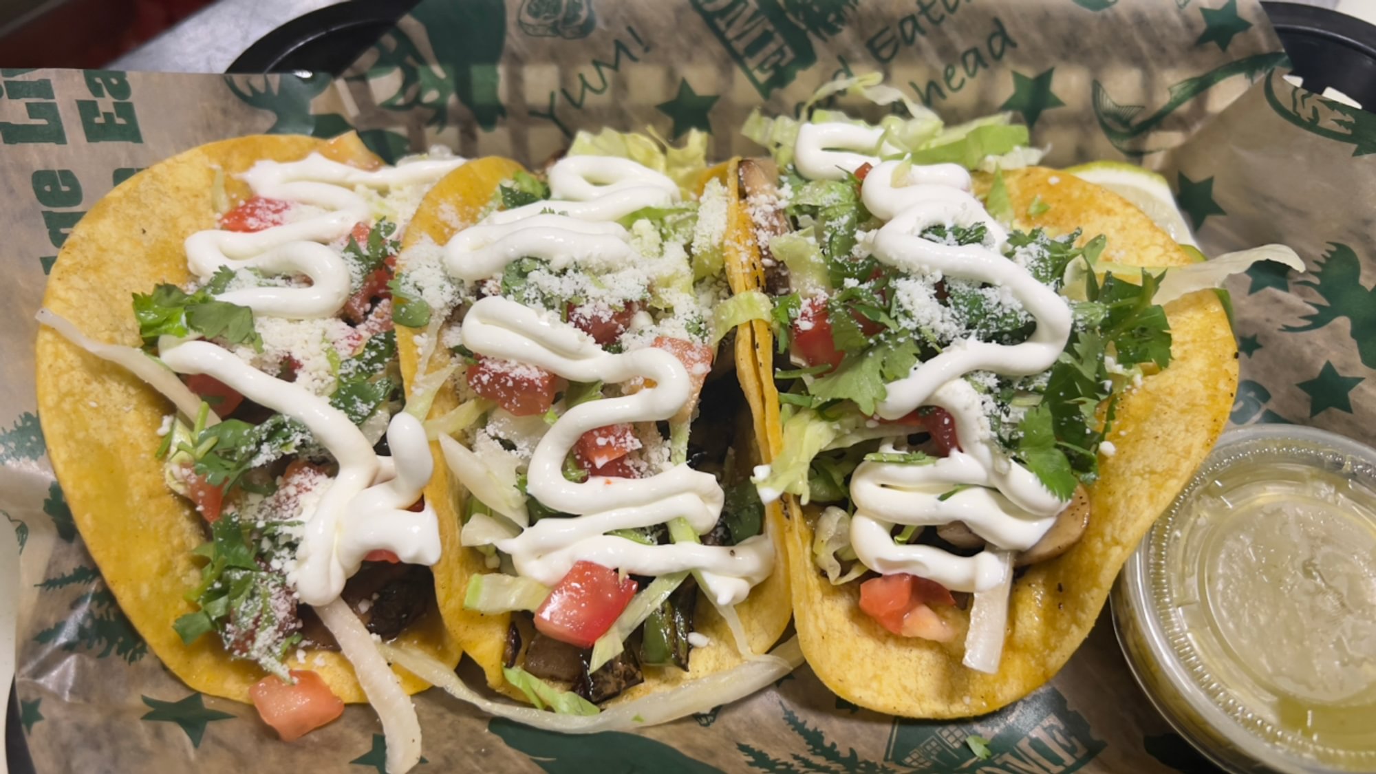 3 Veggie Fajita Tacos