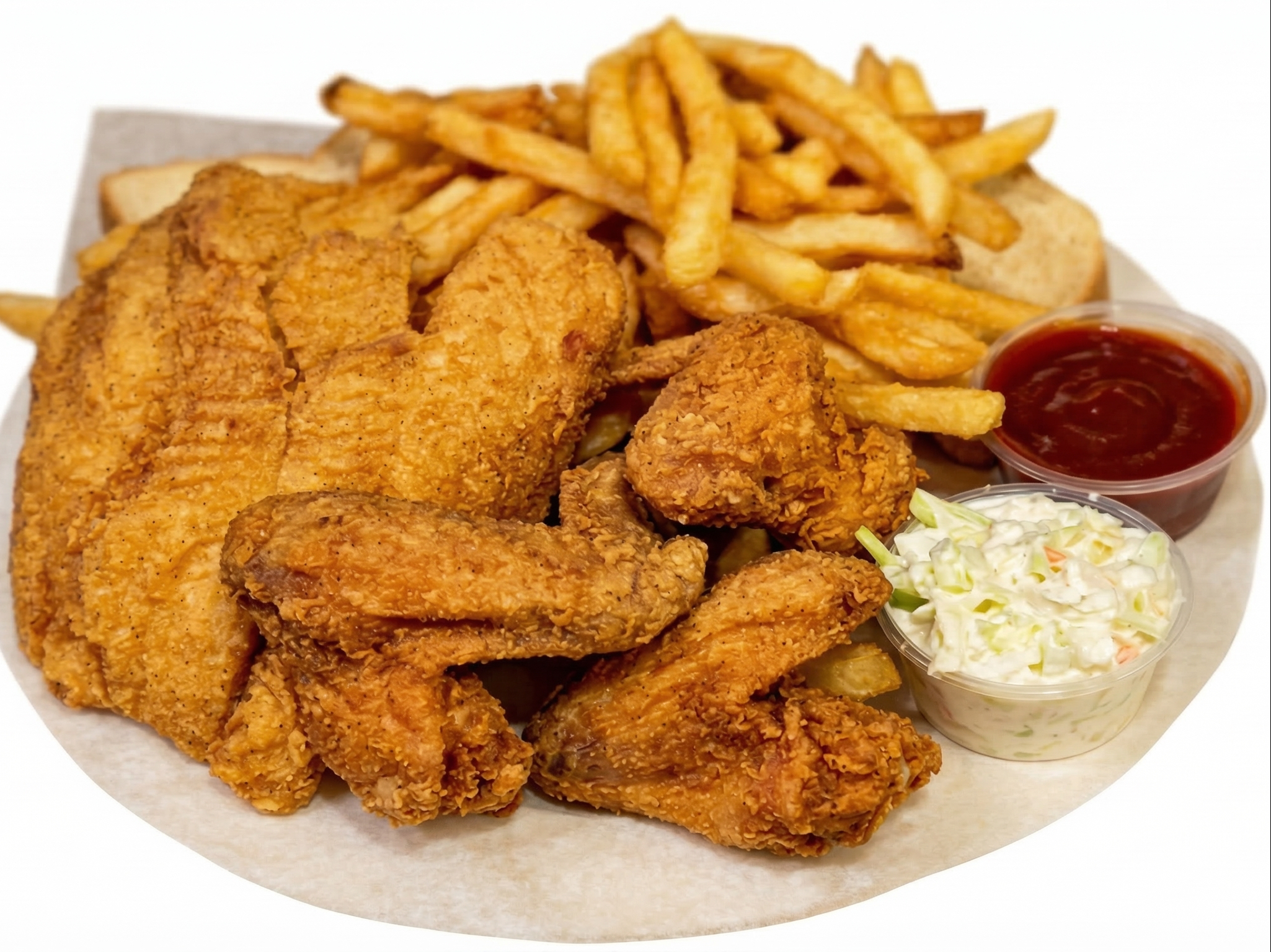 #4 MLK Special Whole Wings & Tilapia