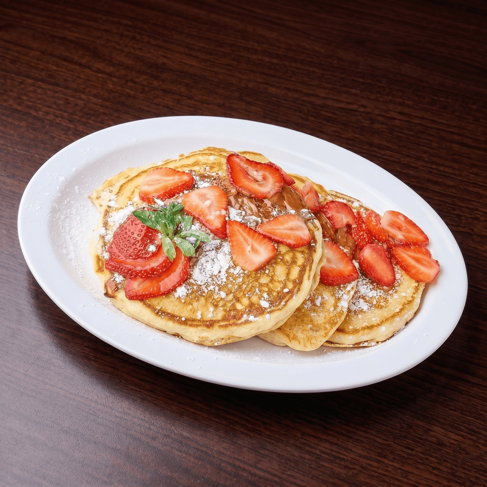 Nutella Strawberry Pancakes