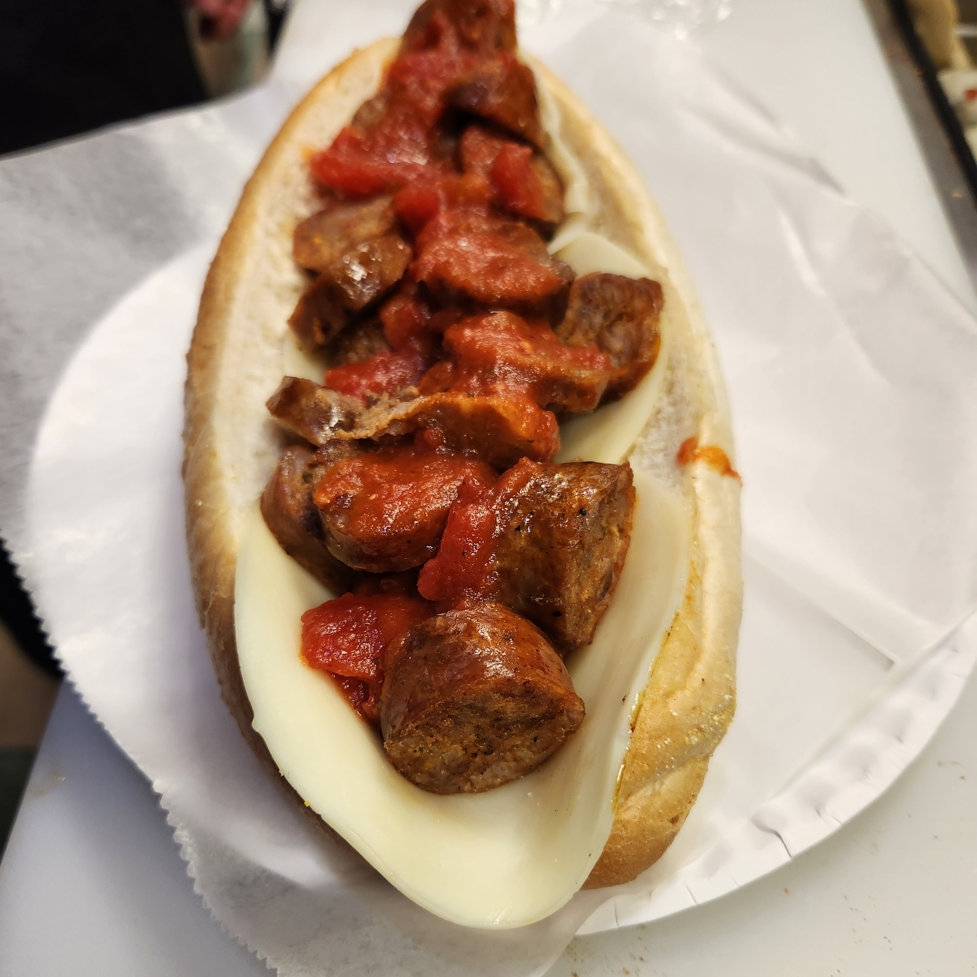 Sausage with Cheese Hot Sub (Large)