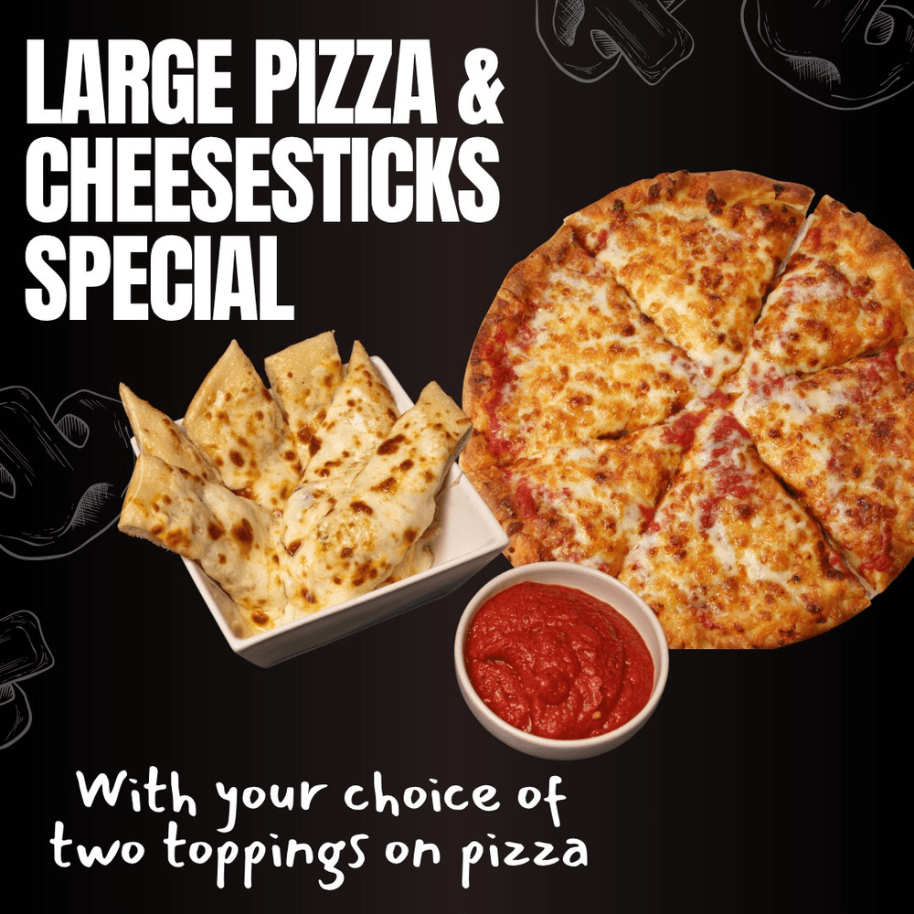 Large Pizza & Cheesesticks Special