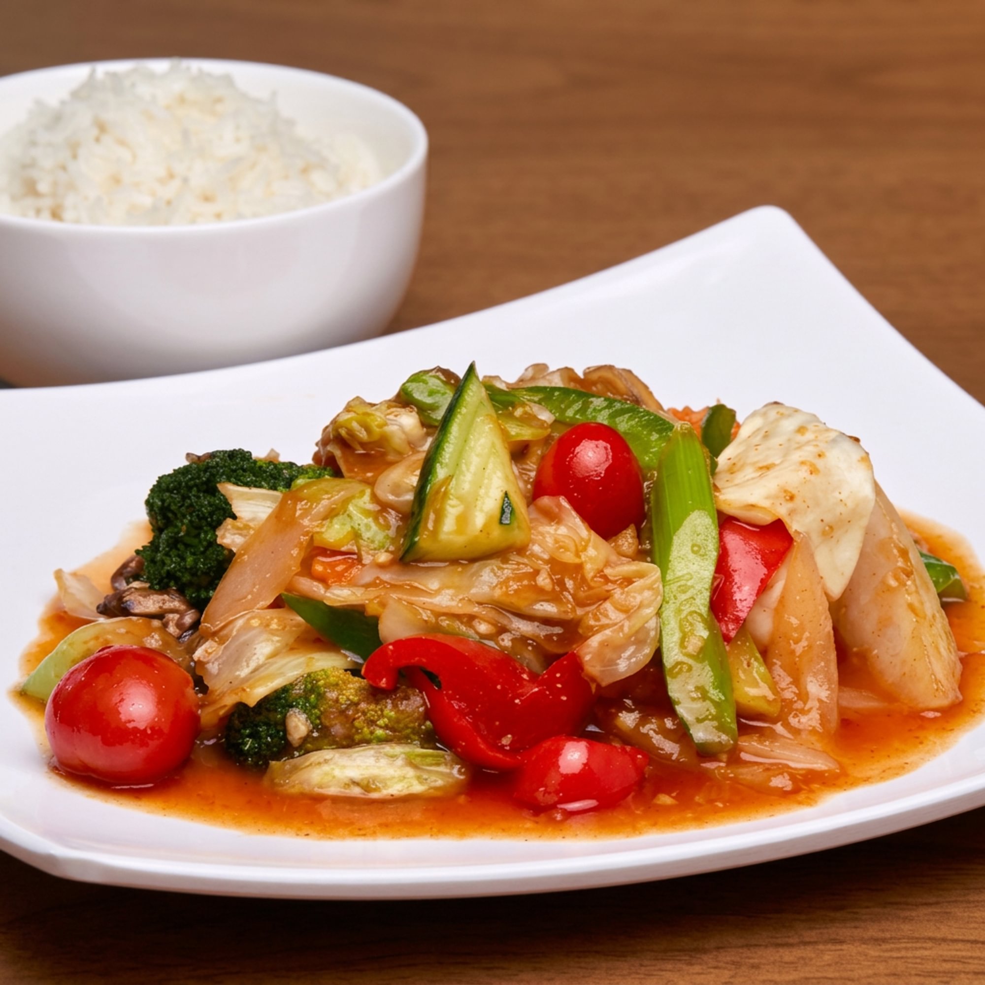 V3. Sweet & Sour Mixed Vegetable