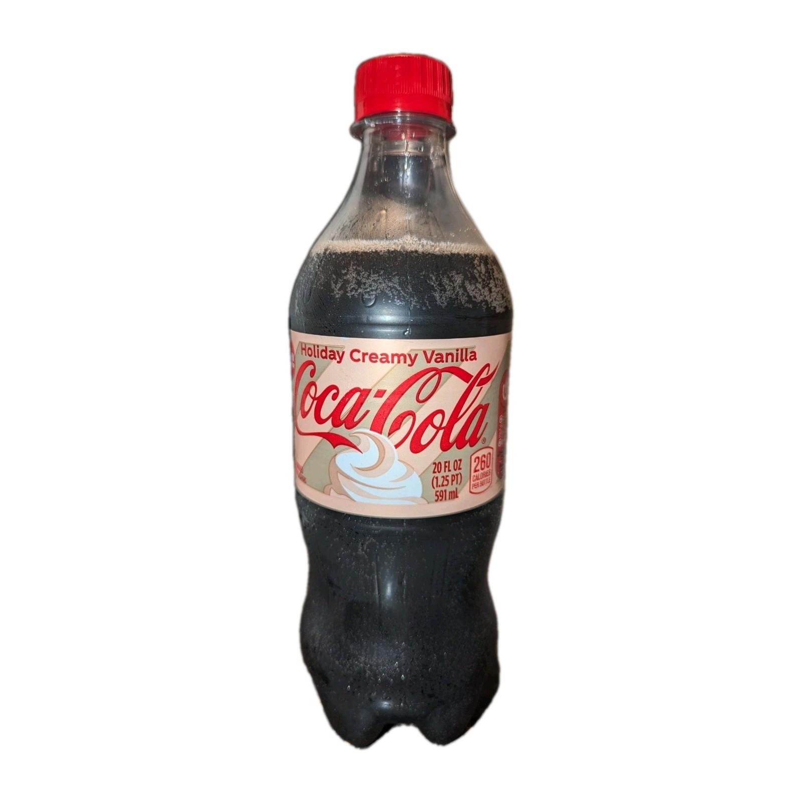Coca-Cola Holiday Creamy Vanilla Limited Edition 20 Oz