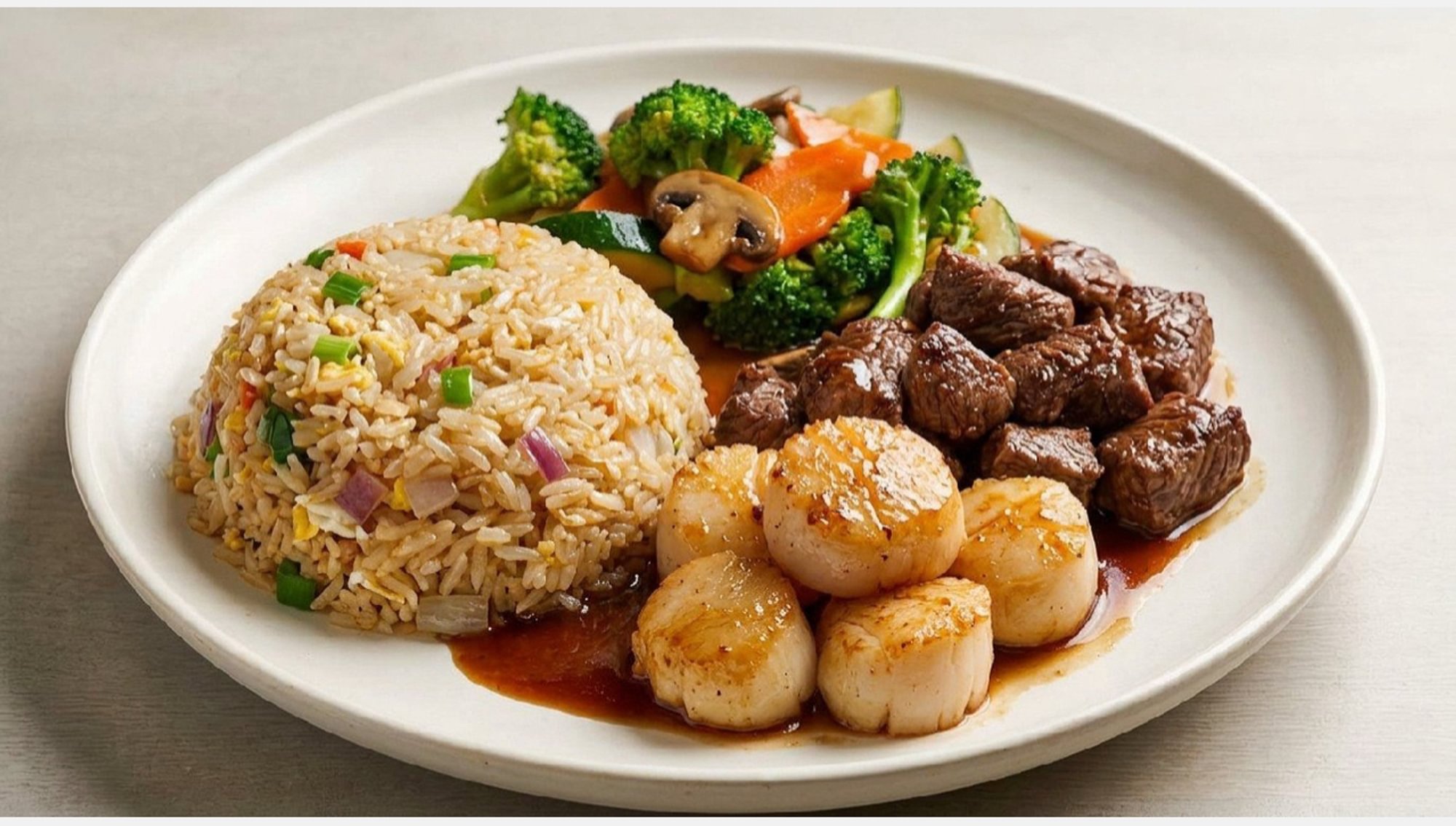 Hibachi Scallop & Steak (Special)