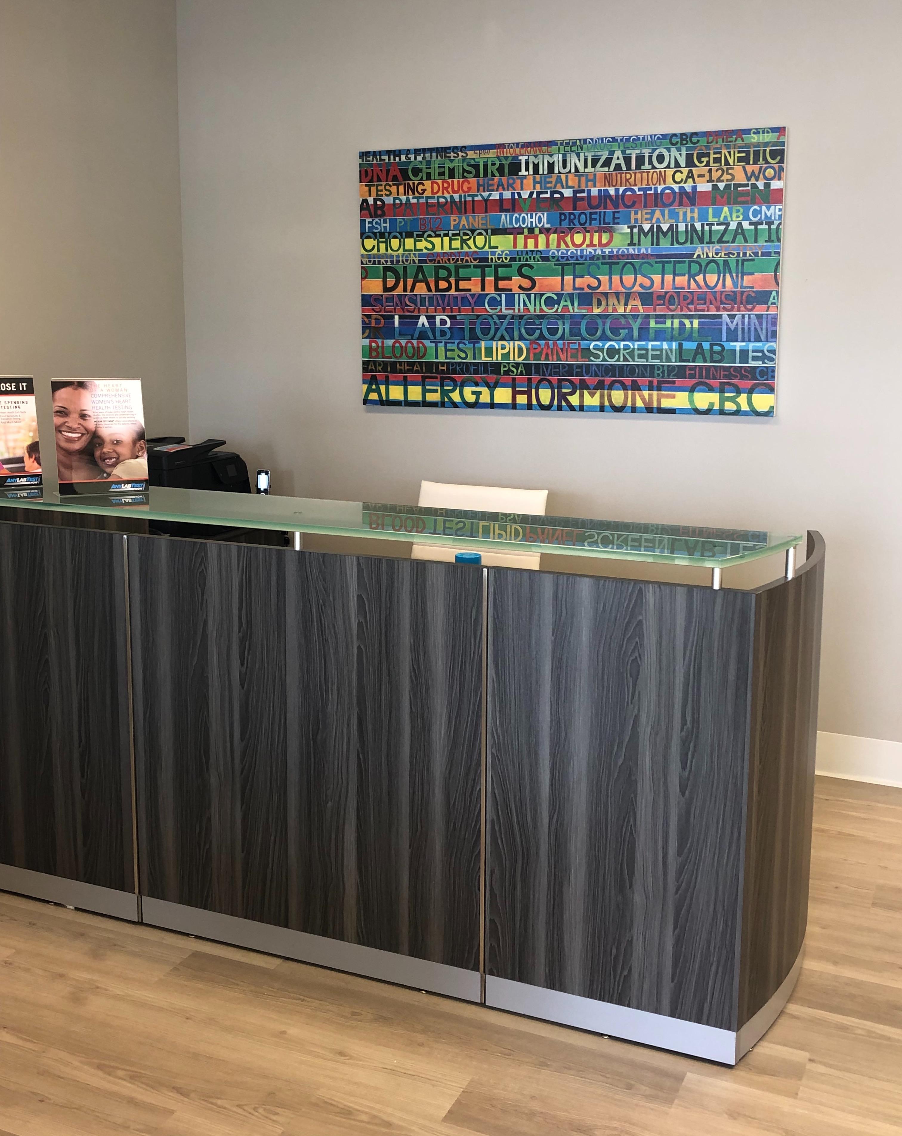 Our reception desk